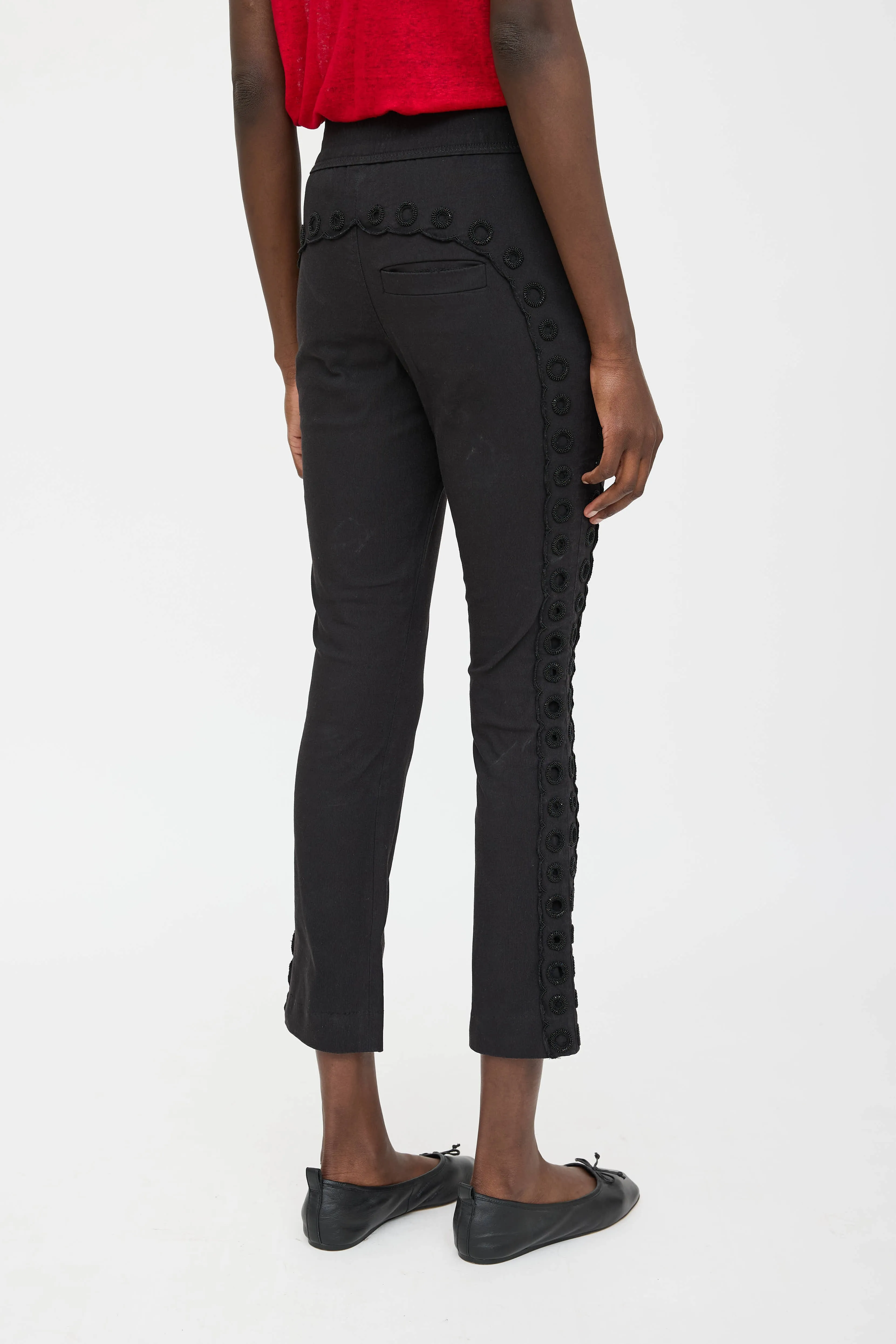 Cropped Embellished Pant sold by VSP Consignment product image thumbnail 4