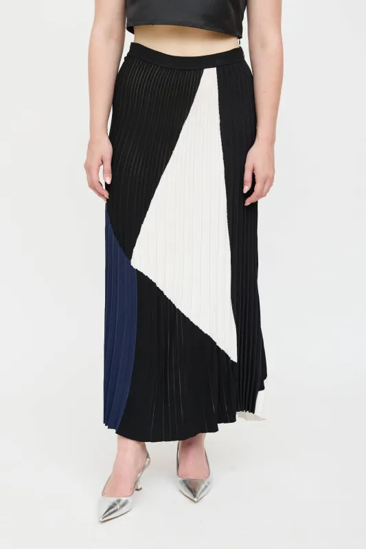 Pleated Panelled Maxi Skirt sold by VSP Consignment