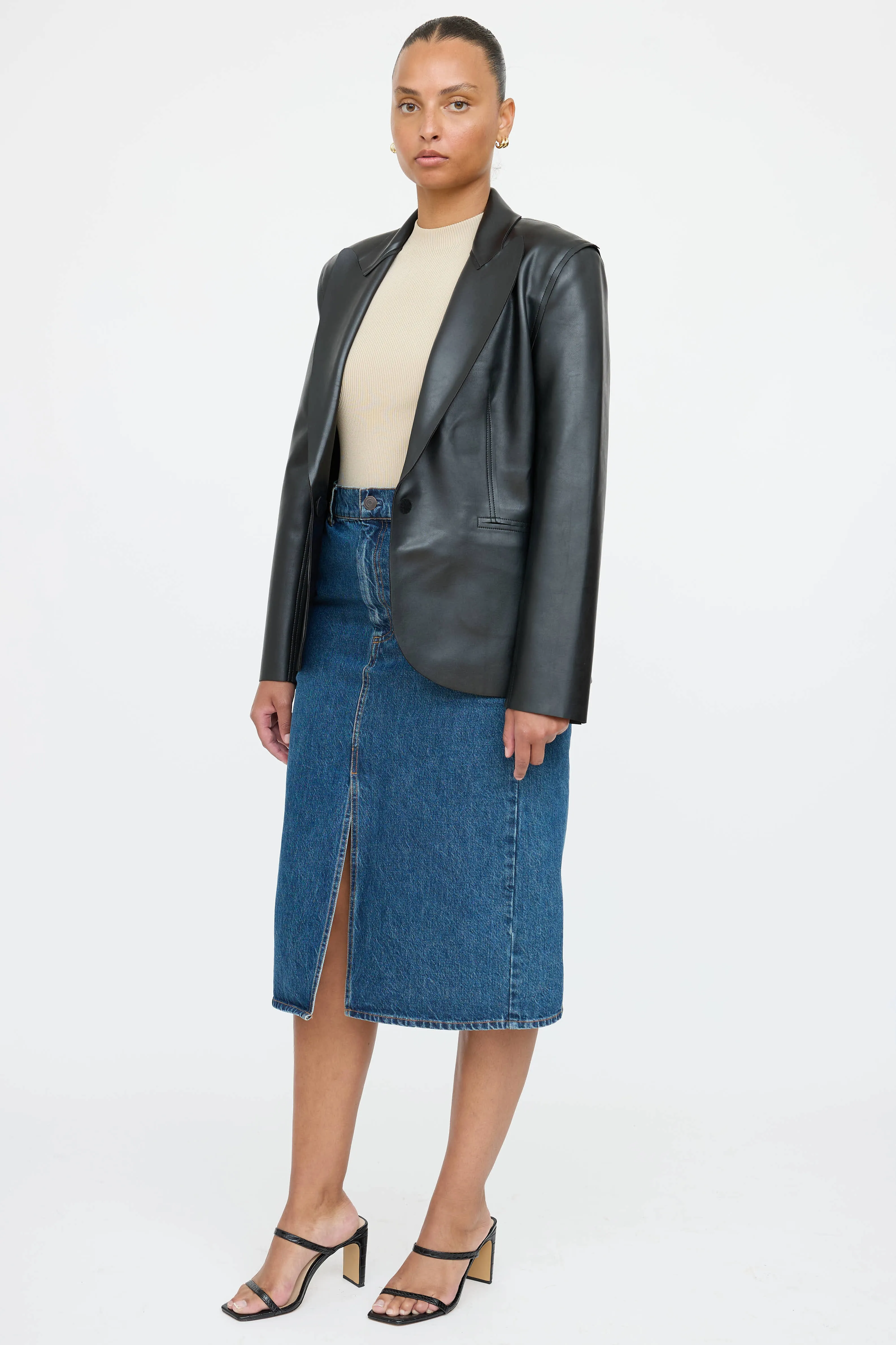 Denim Midi Skirt sold by VSP Consignment product image thumbnail 2