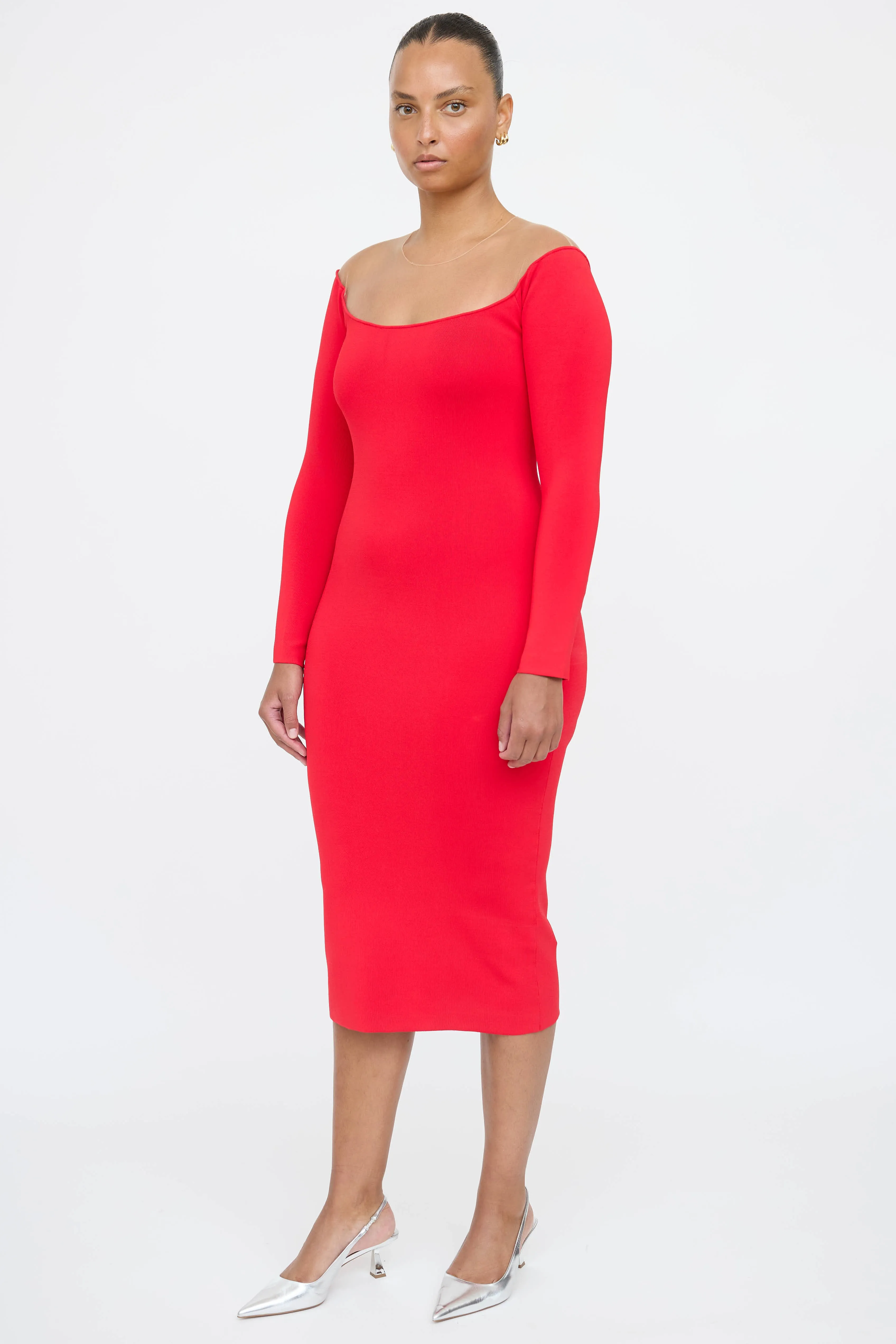 Mesh Panel Dress sold by VSP Consignment product image thumbnail 3