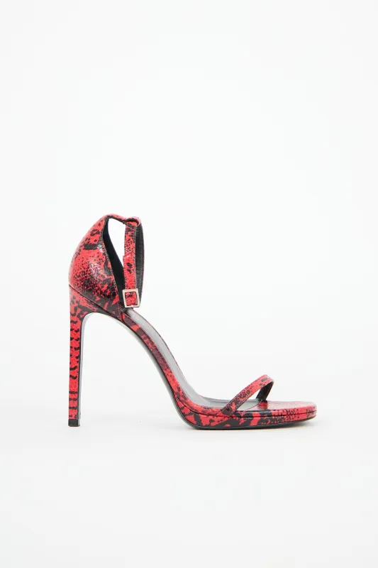 Textured Jane Sandal made by Yves Saint Laurent