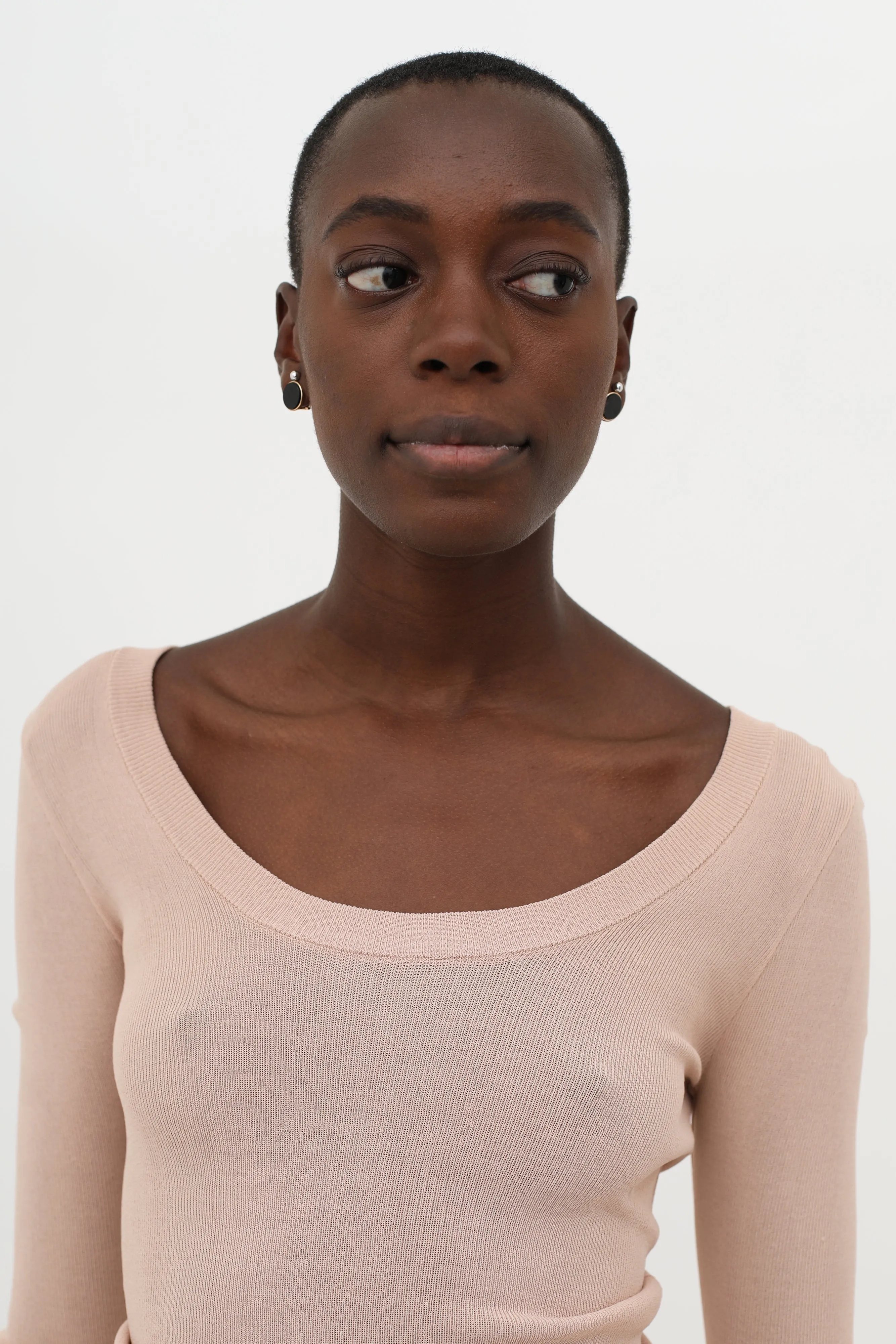 Black Circle Clip-On Earrings sold by VSP Consignment product image thumbnail 3