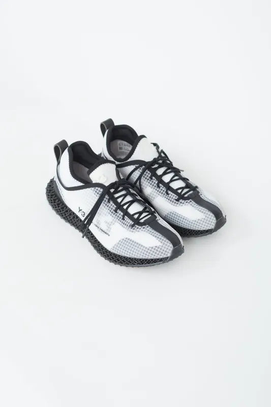 X Adidas Core Black and White 4D IO Sneaker sold by VSP Consignment