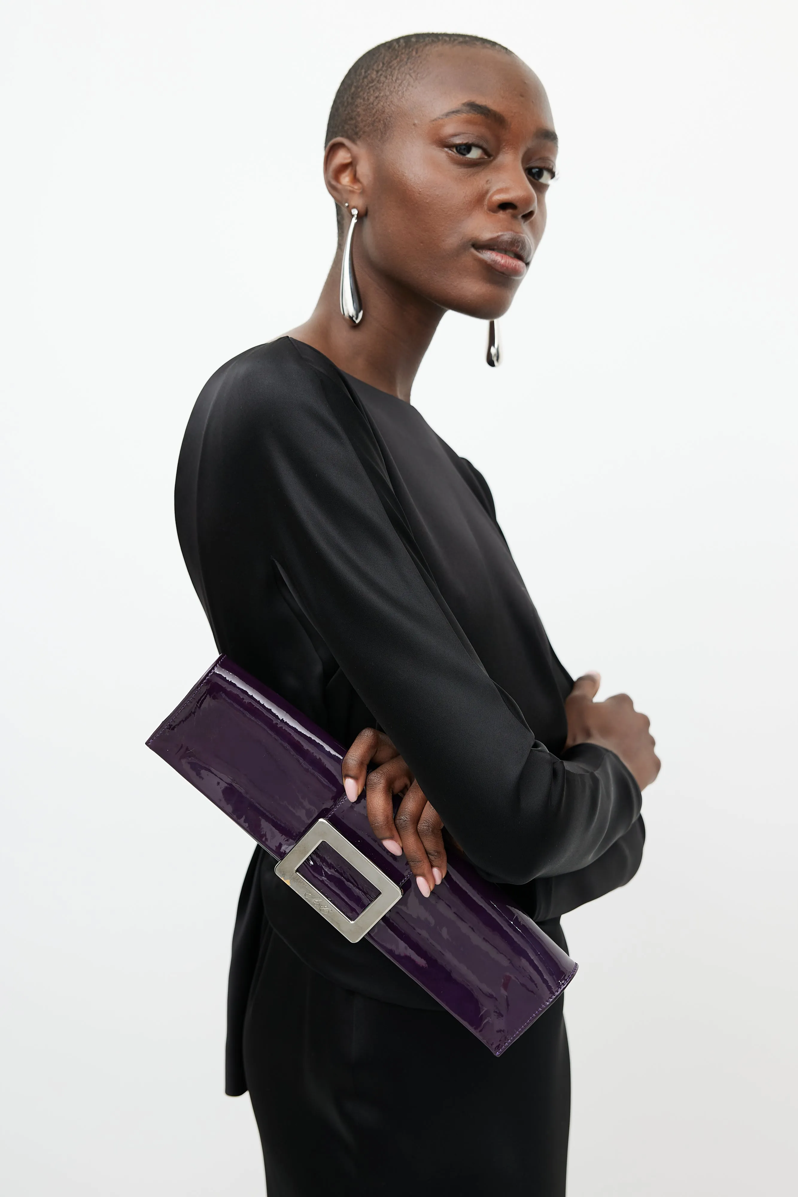 Patent Leather Clutch sold by VSP Consignment product image thumbnail 2