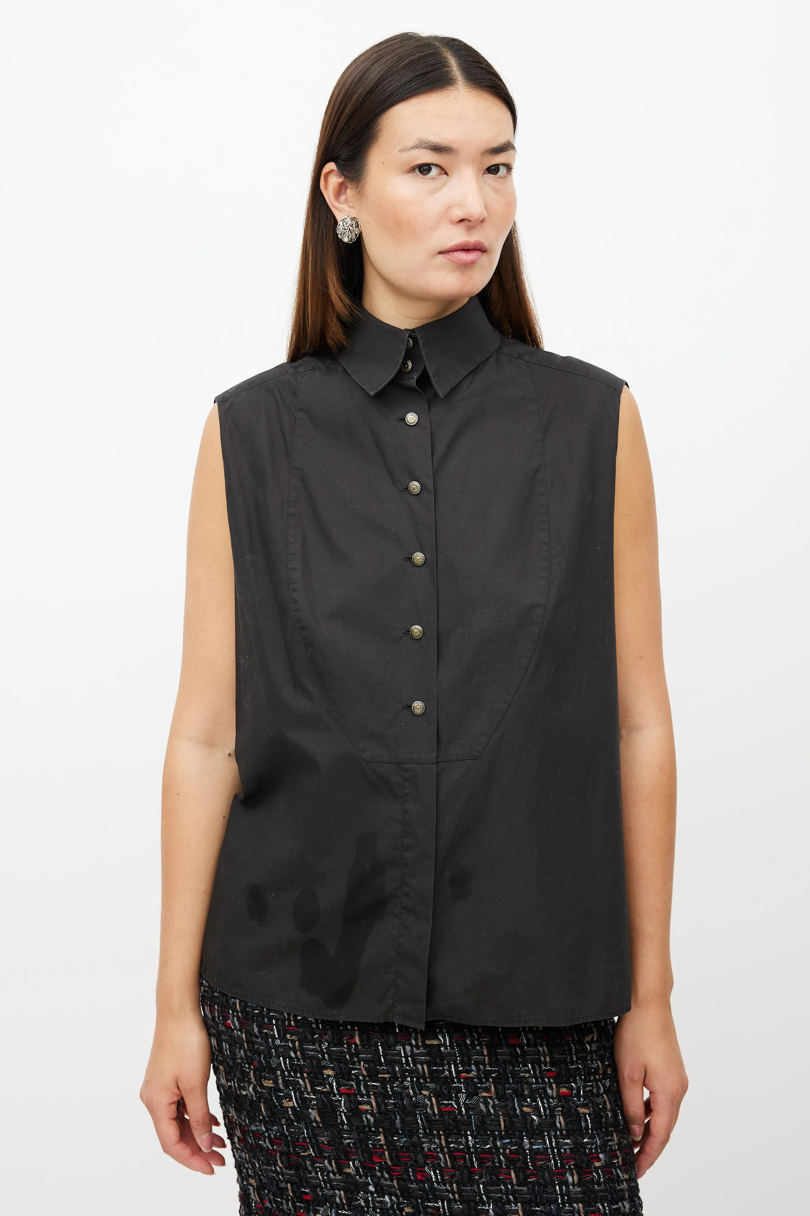 FW 2005 Sleeveless Shirt sold by VSP Consignment product image thumbnail 3