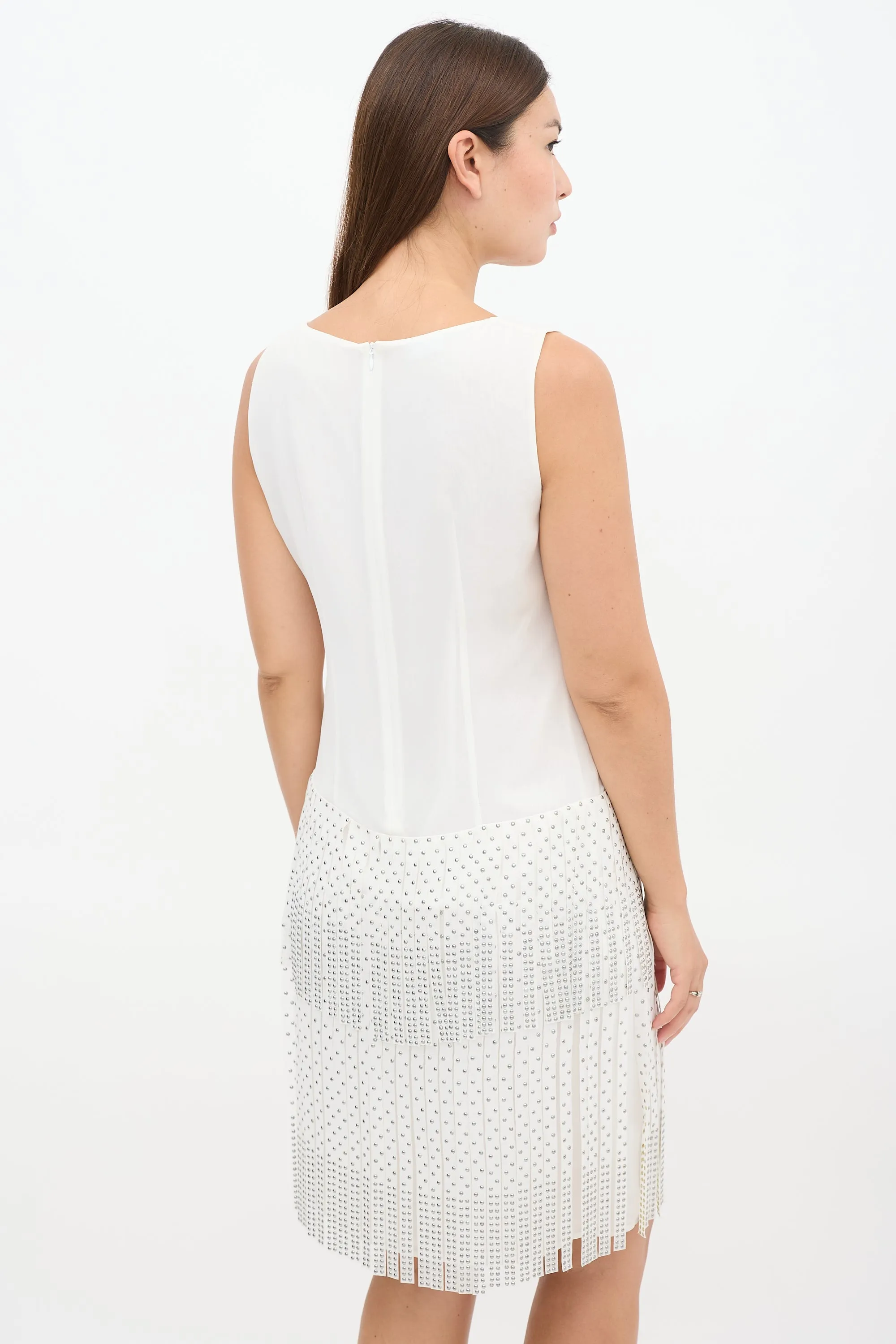 Embellished Fringe Drop Waist Dress sold by VSP Consignment product image thumbnail 5