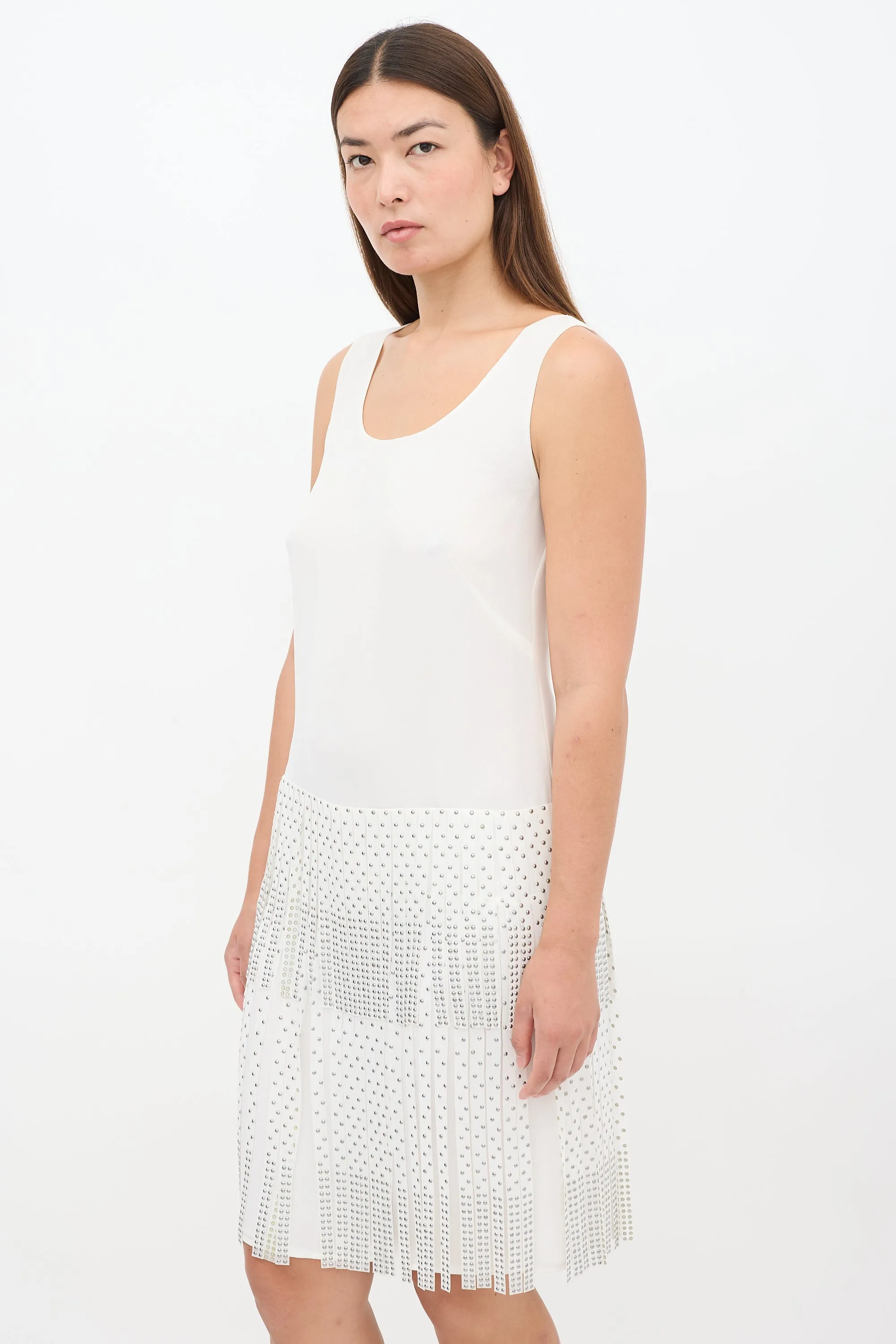 Embellished Fringe Drop Waist Dress sold by VSP Consignment product image thumbnail 3