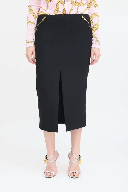 Front Slit Midi Pencil Skirt sold by VSP Consignment