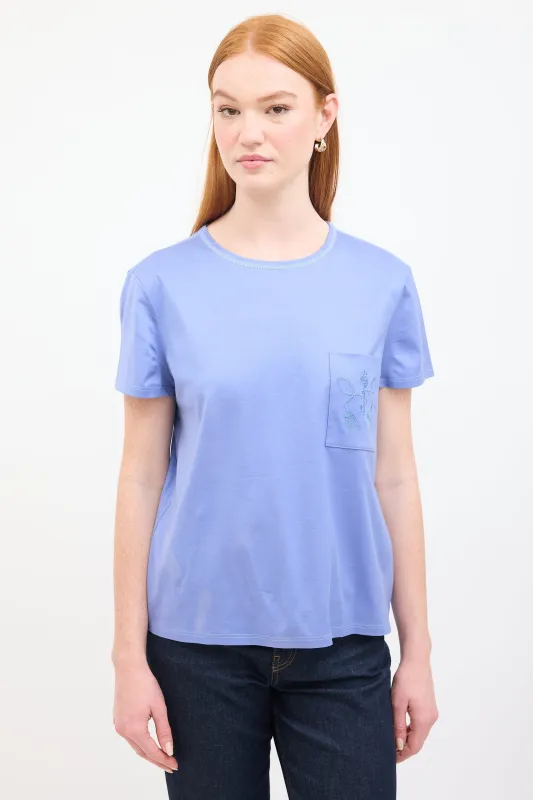 Embroidered Pocket T-Shirt sold by VSP Consignment