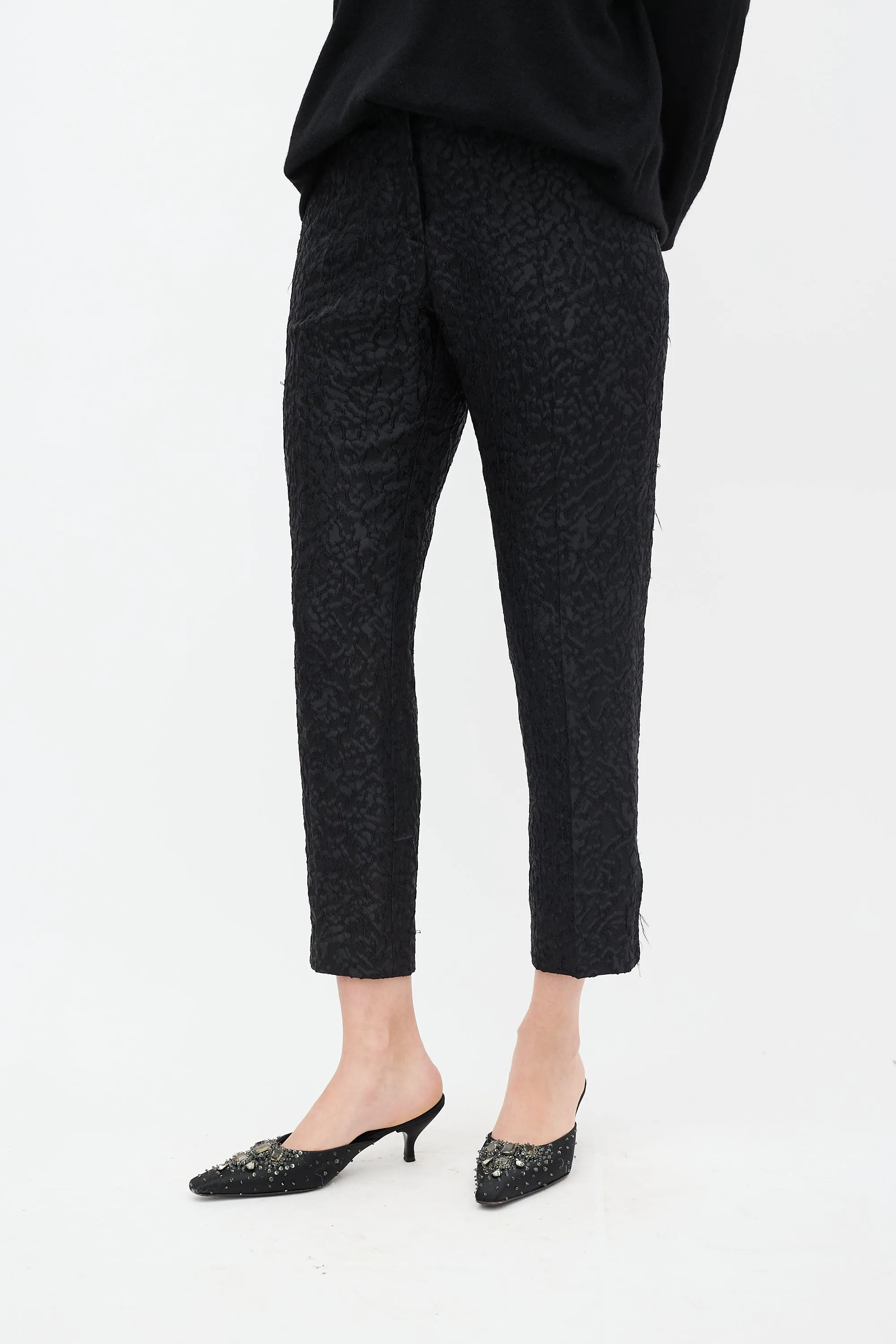 Embroidered Cropped Trouser sold by VSP Consignment product image thumbnail 3