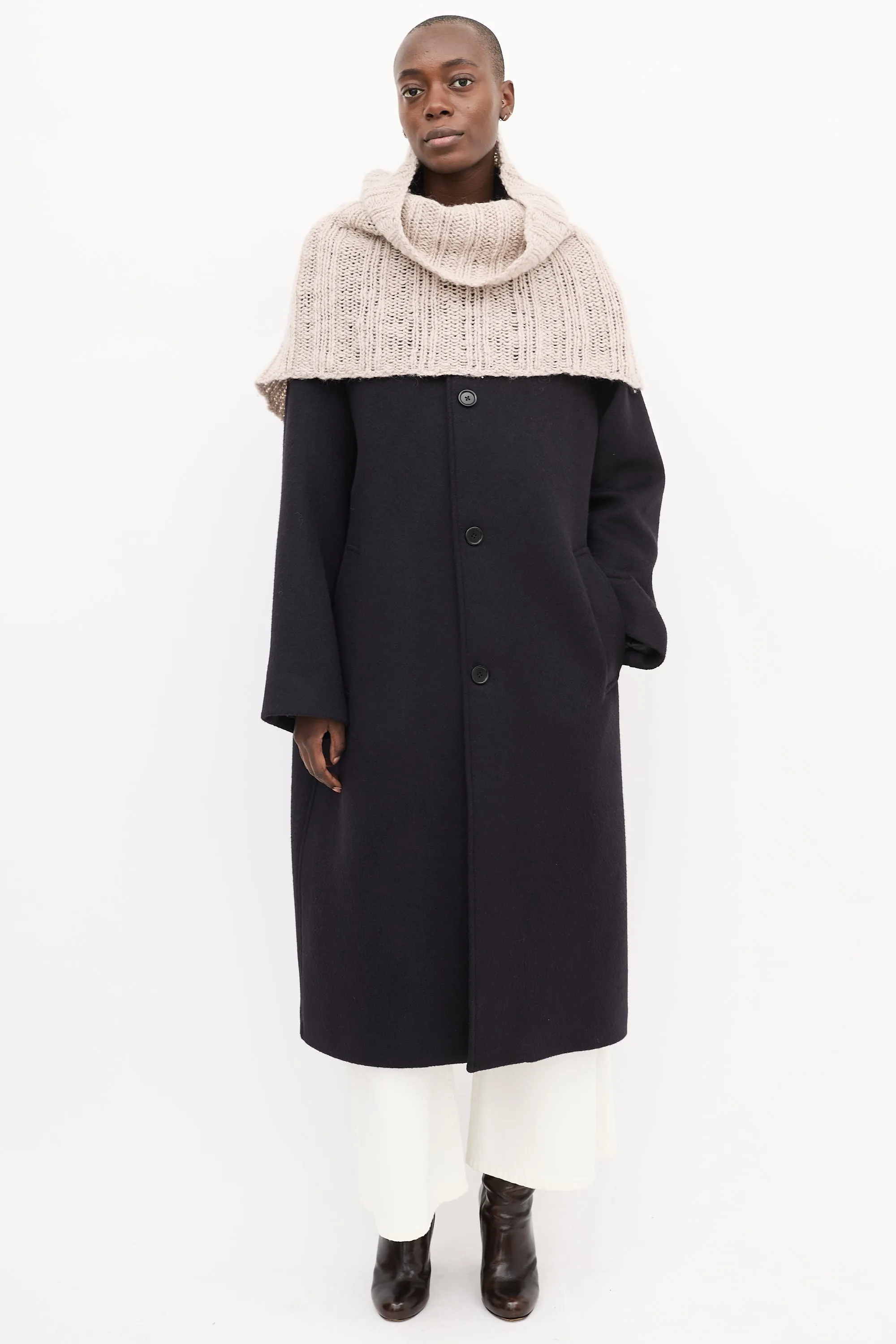 Knit Ribbed Scarf sold by VSP Consignment product image thumbnail 3