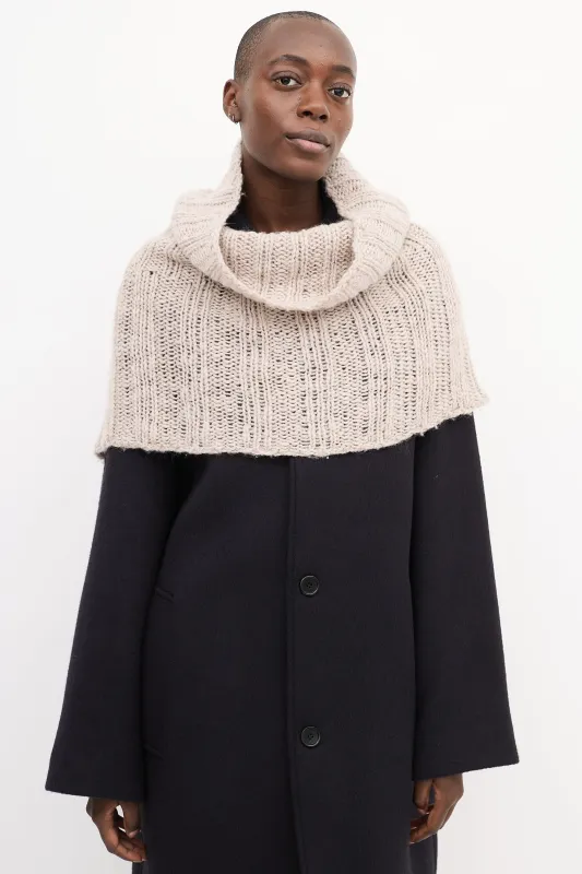 Knit Ribbed Scarf made by Ann Demeulemeester