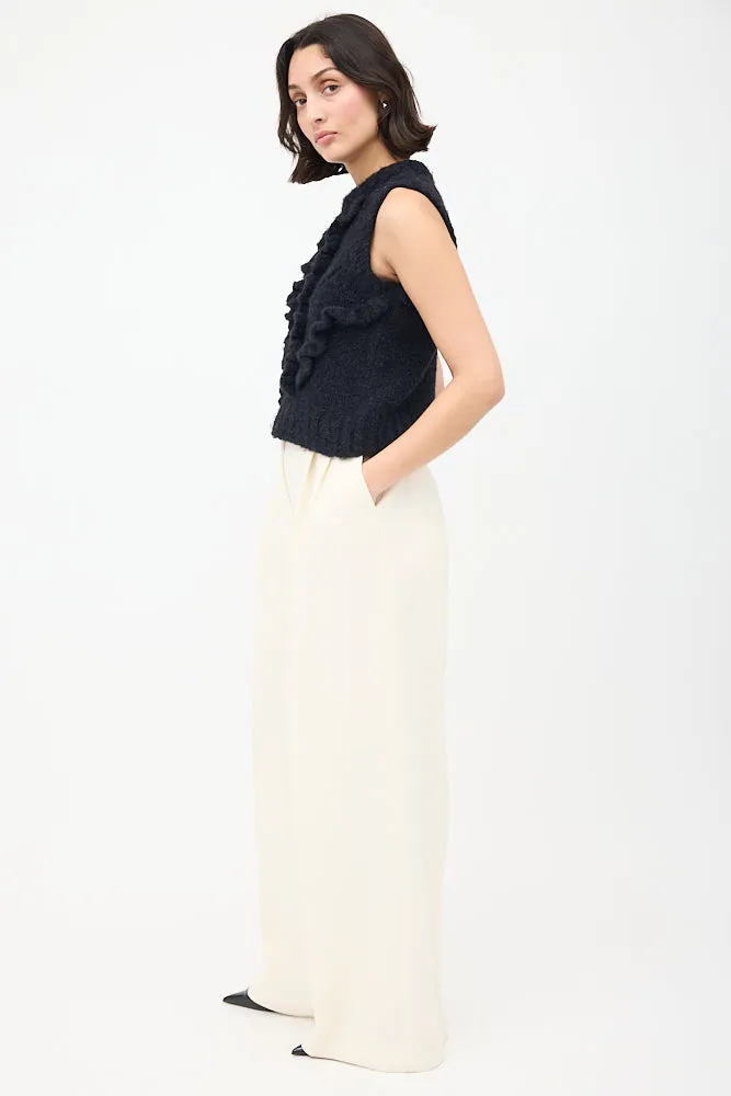 Wool & Nylon Knit Ruffle Top sold by VSP Consignment product image thumbnail 4