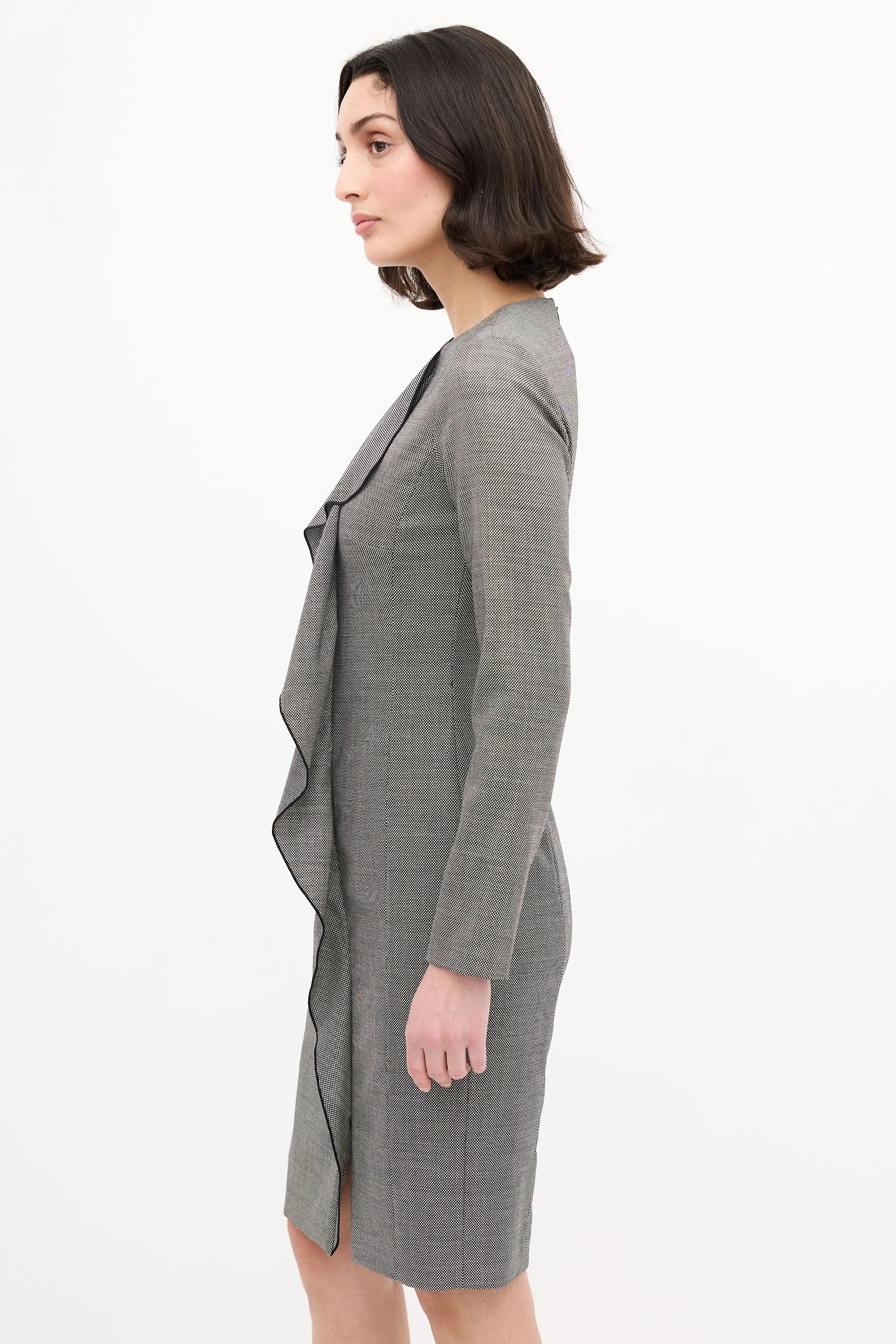 Worsted Wool Drape Dress sold by VSP Consignment product image thumbnail 5