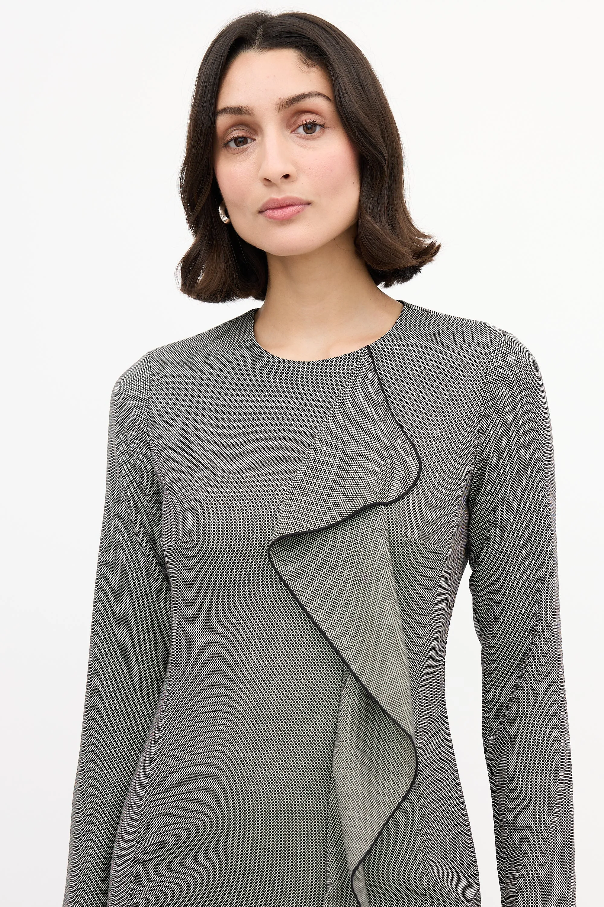 Worsted Wool Drape Dress sold by VSP Consignment product image thumbnail 2