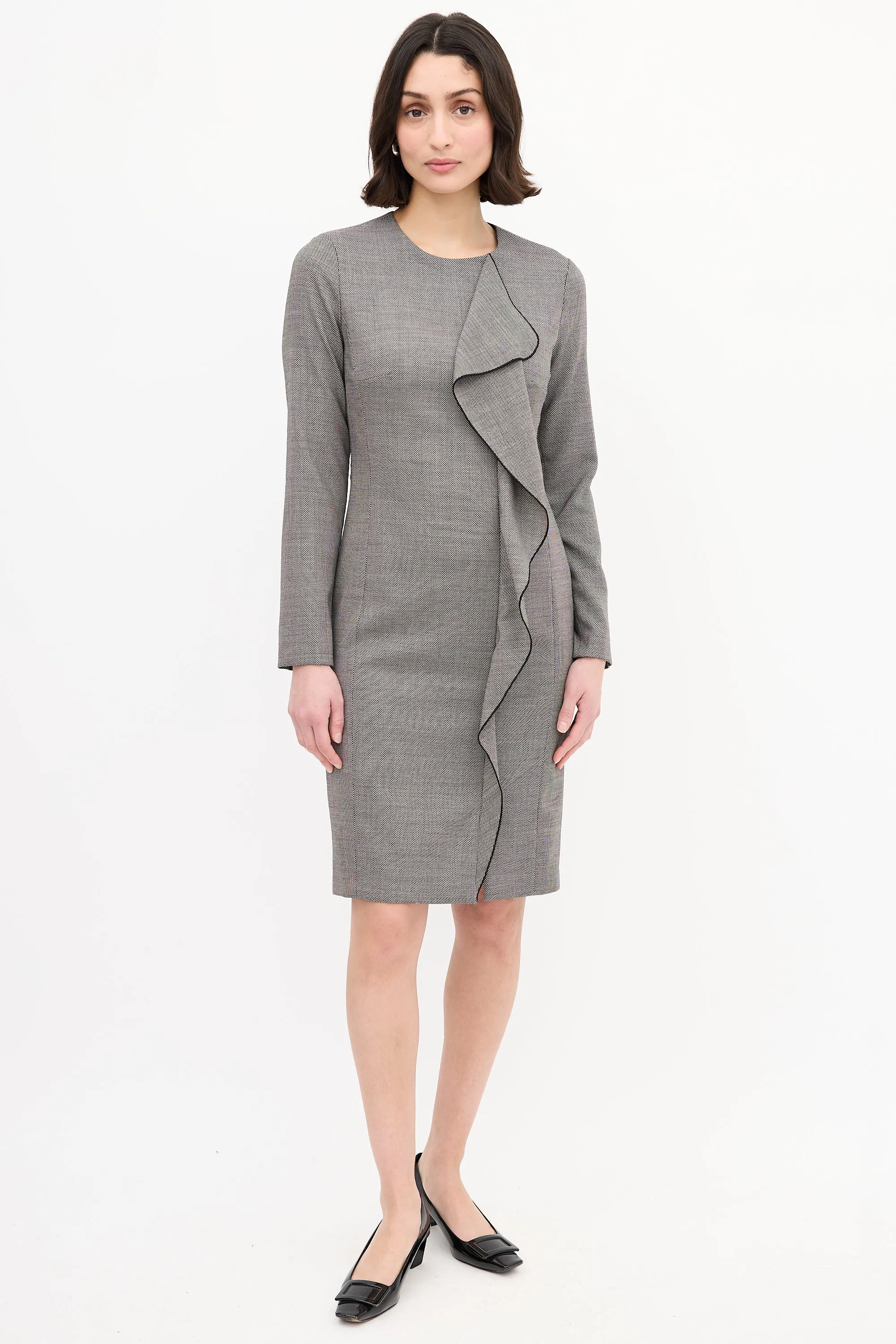 Worsted Wool Drape Dress sold by VSP Consignment