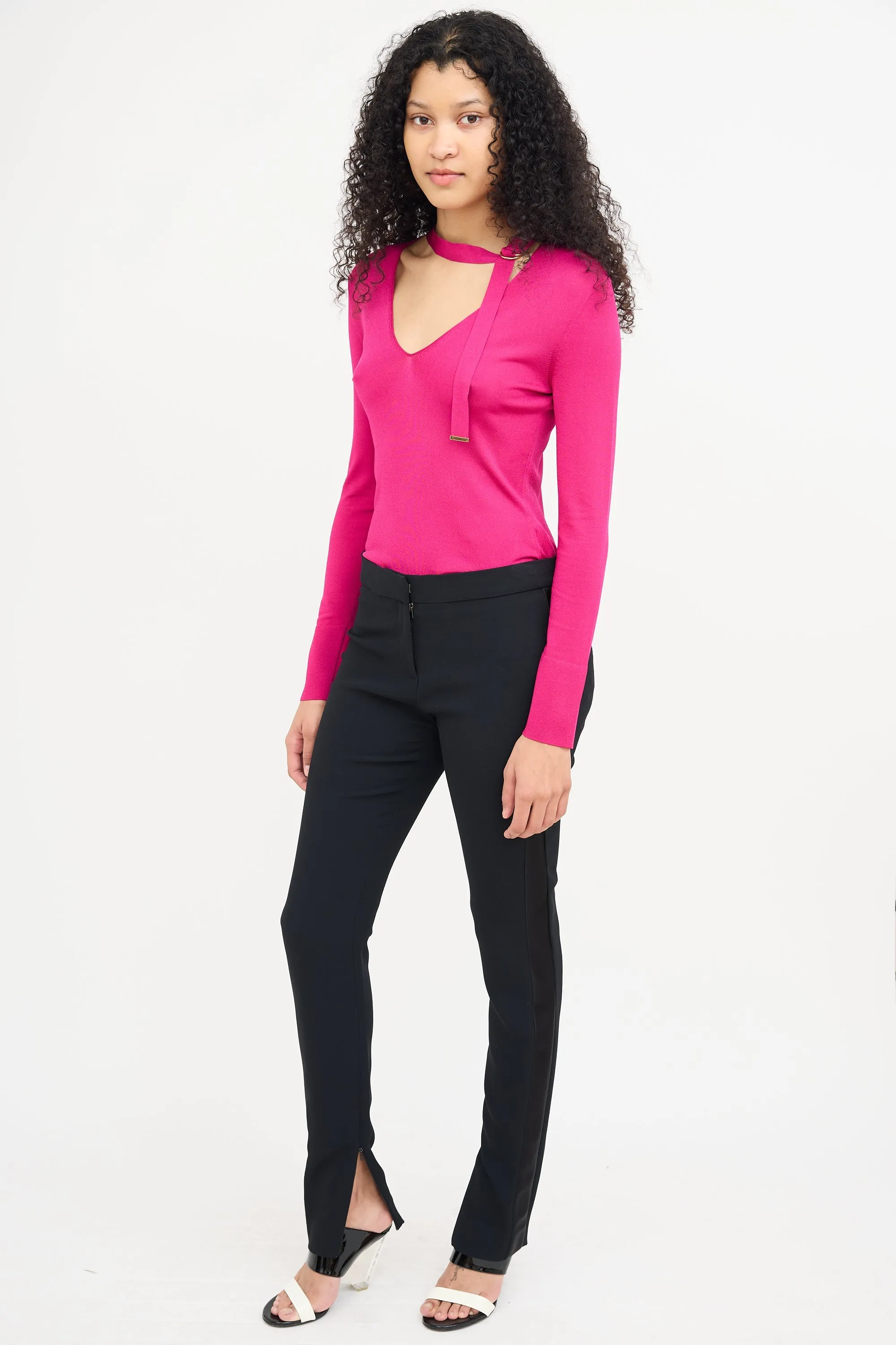 Silk Striped Trouser sold by VSP Consignment product image thumbnail 2