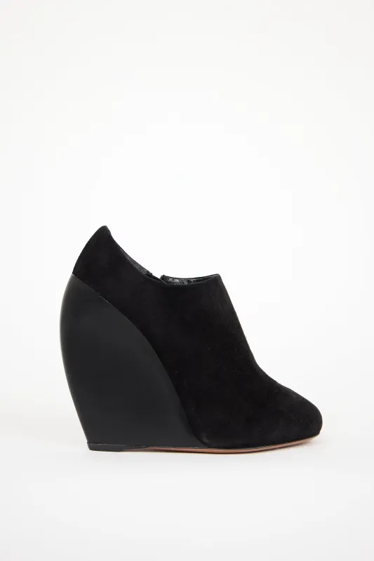 Suede Wedge Ankle Boot sold by VSP Consignment