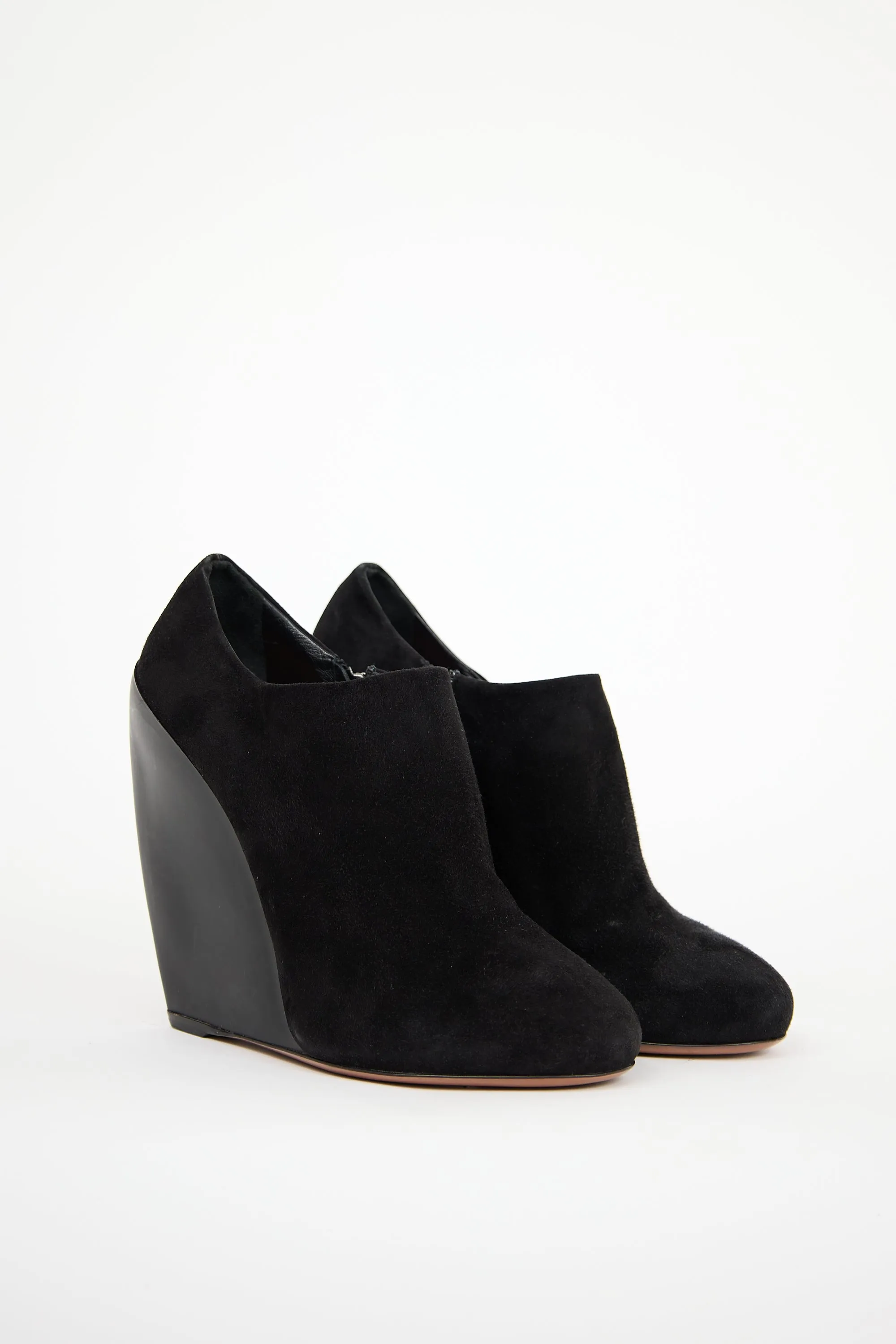 Suede Wedge Ankle Boot sold by VSP Consignment product image thumbnail 2
