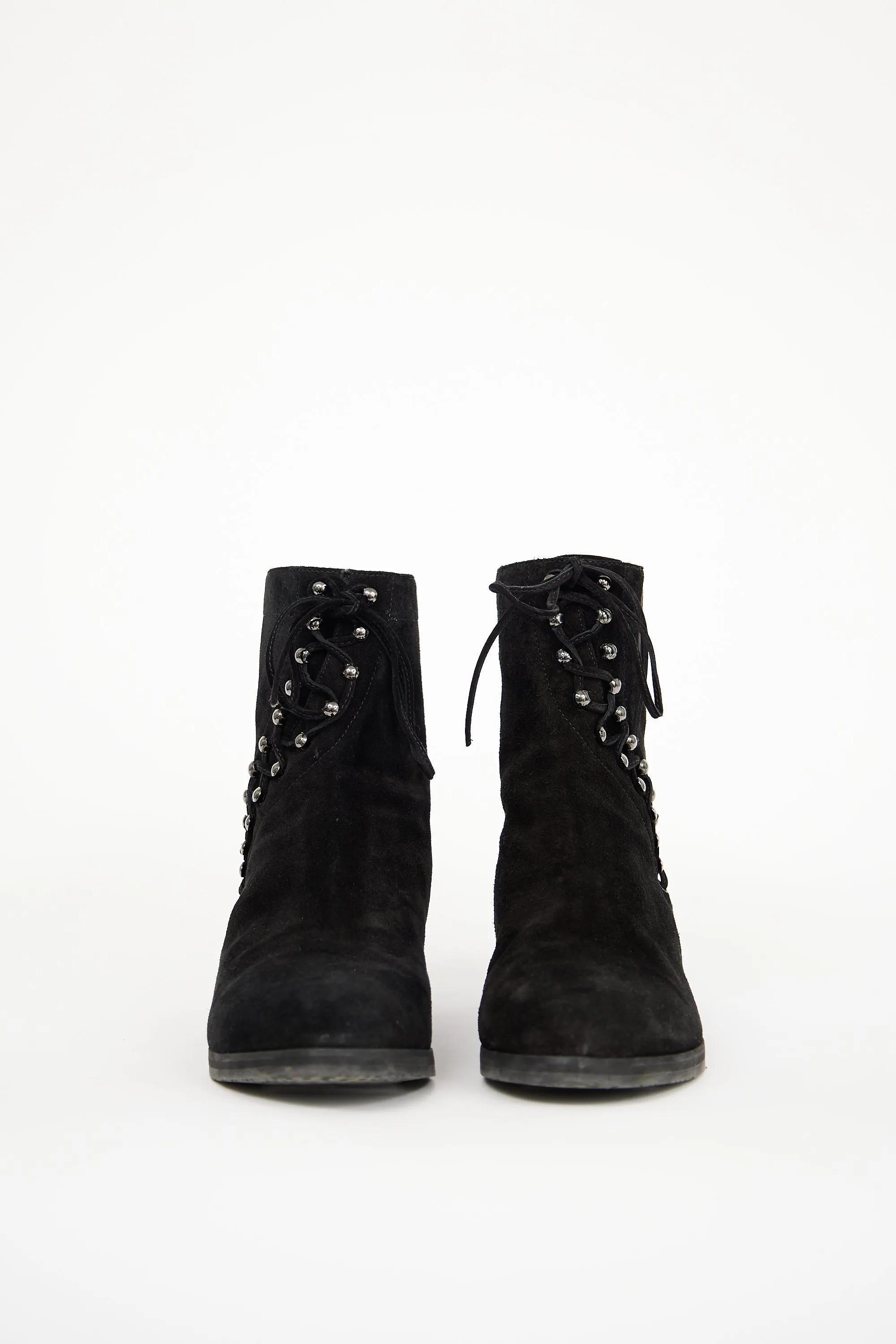 Suede Lace Up Ankle Boot sold by VSP Consignment product image thumbnail 3