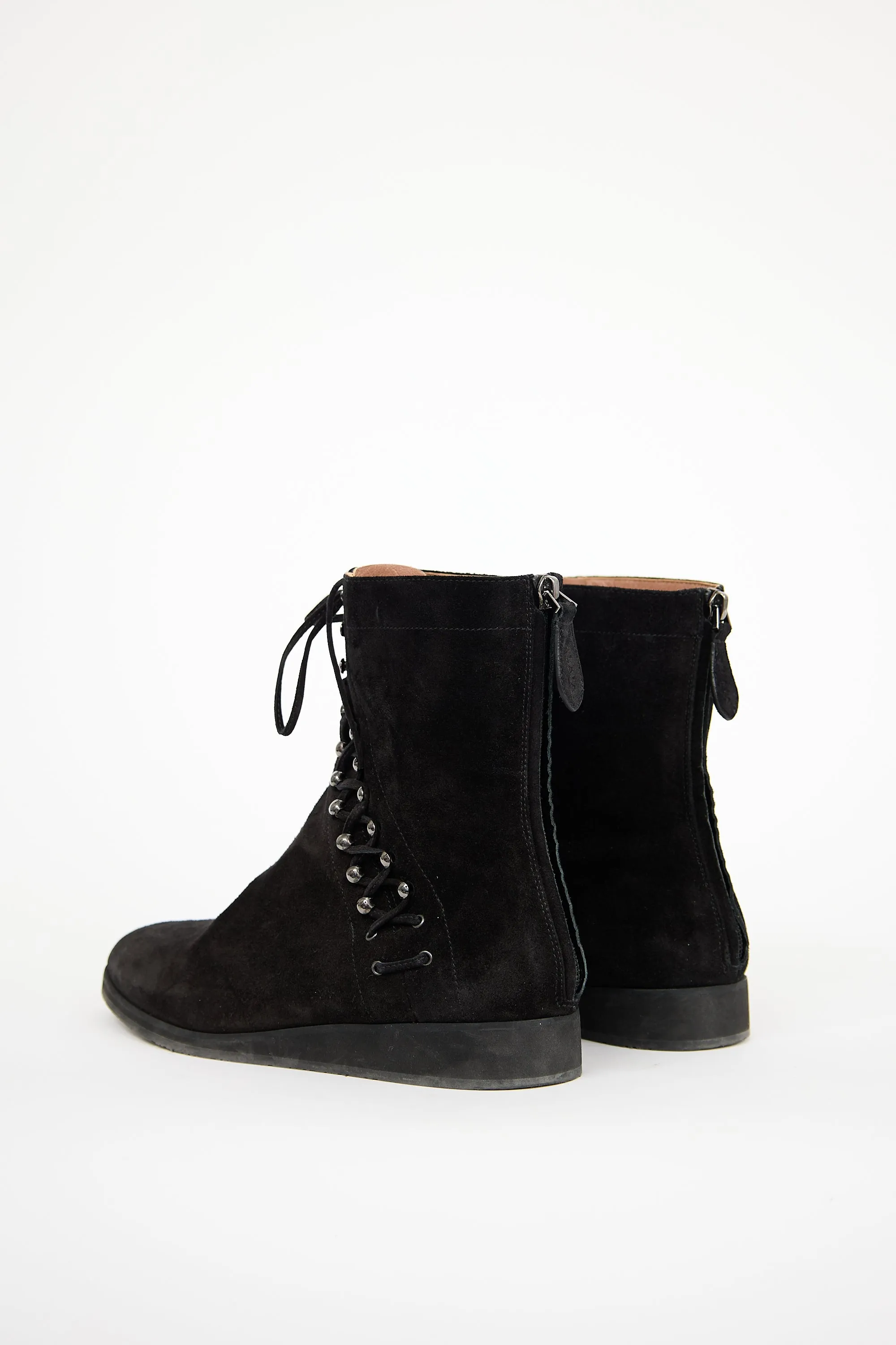 Suede Lace Up Ankle Boot sold by VSP Consignment product image thumbnail 4