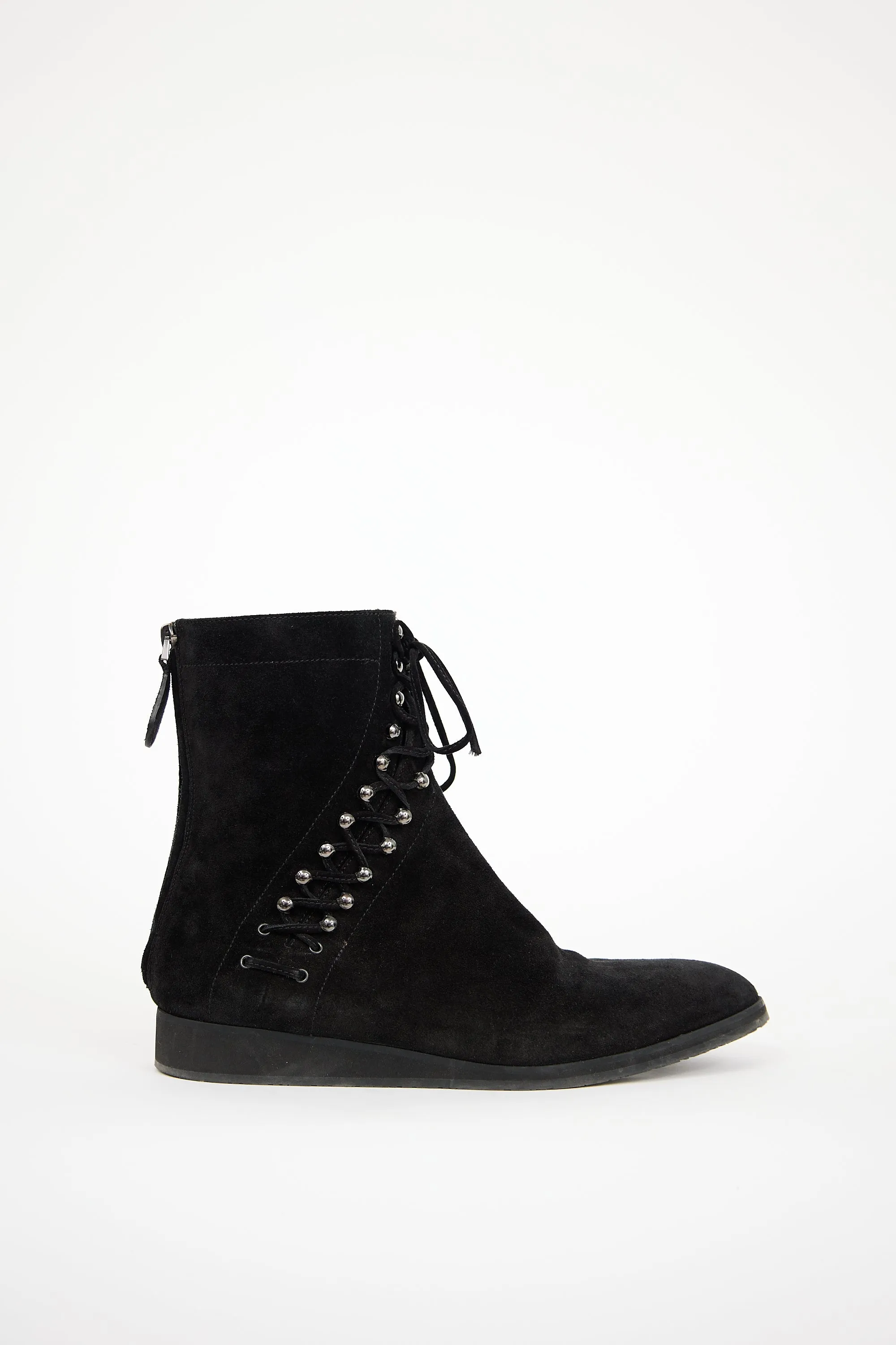Suede Lace Up Ankle Boot sold by VSP Consignment