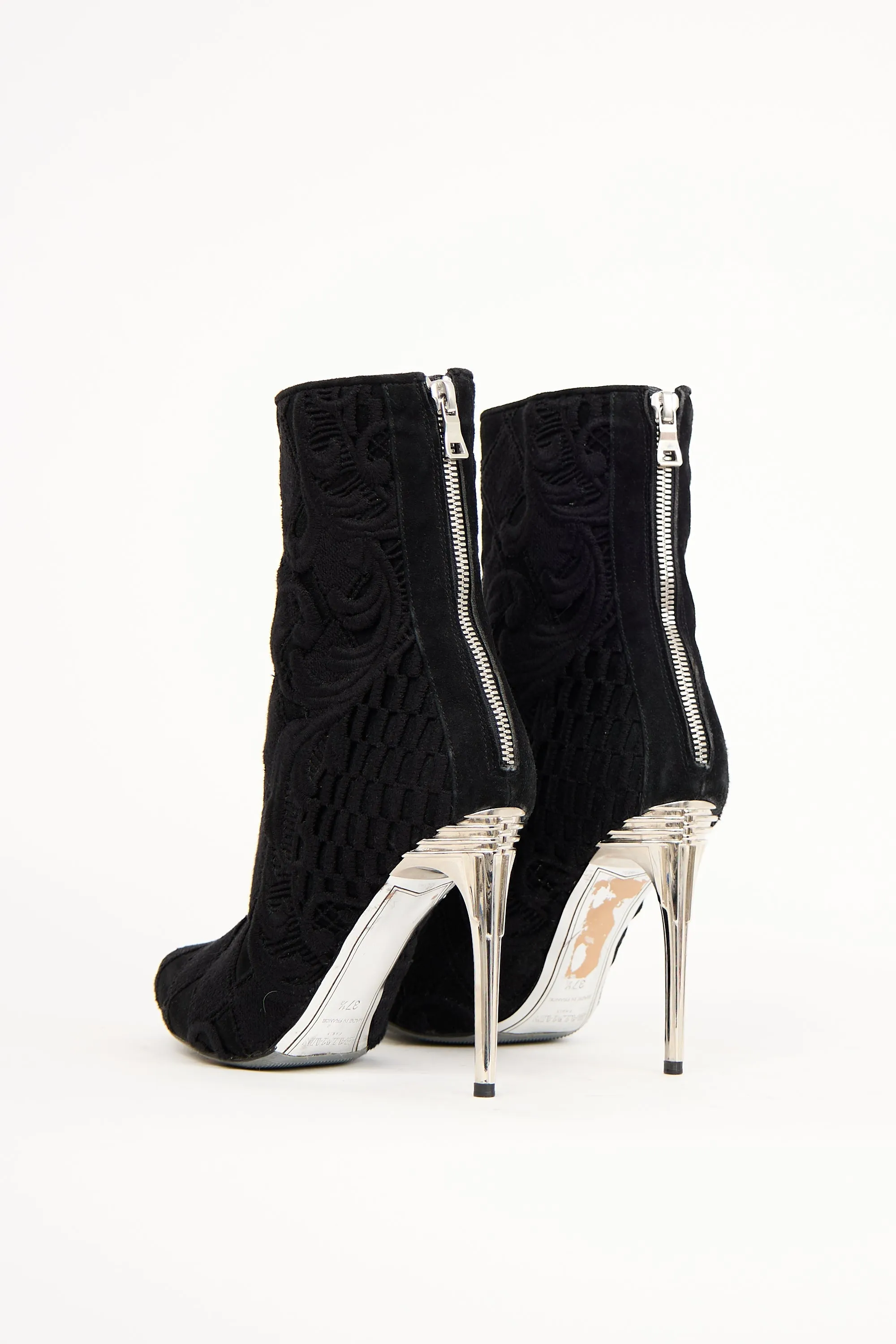 Suede Quilted Paisley Boot sold by VSP Consignment product image thumbnail 4