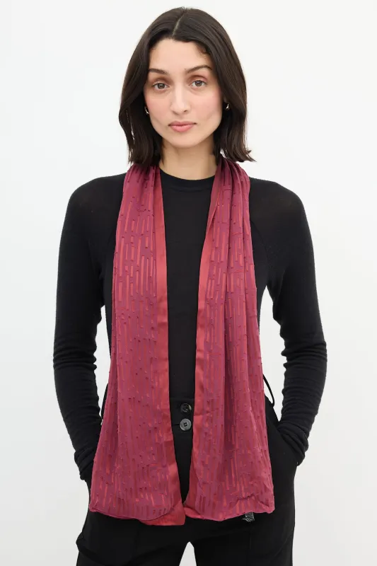 Silk & Mesh Scarf sold by VSP Consignment