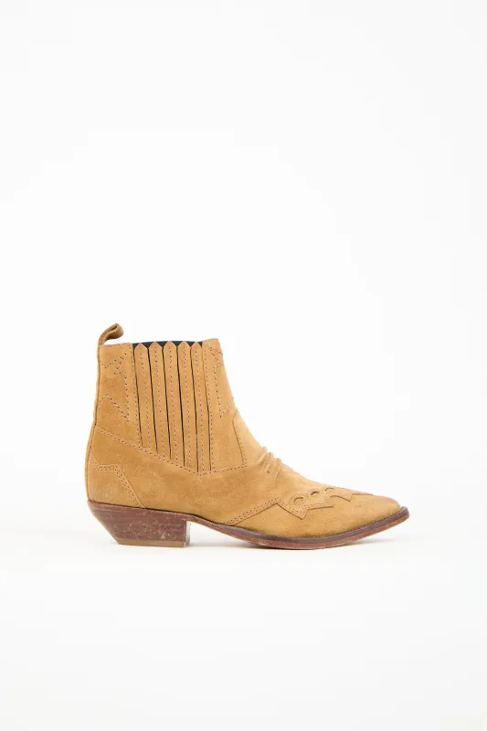 Suede Western Ankle Boot sold by VSP Consignment