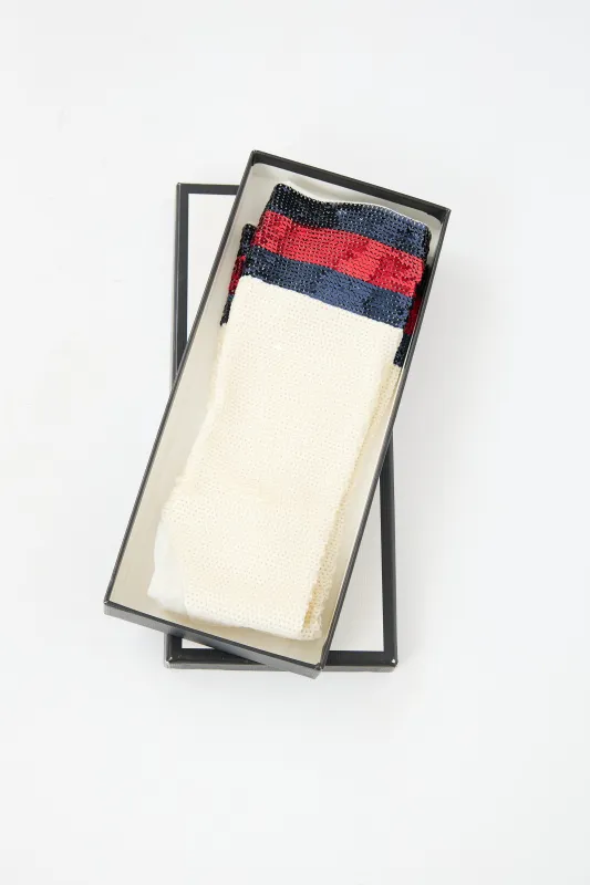 Sequin Webbright Socks sold by VSP Consignment