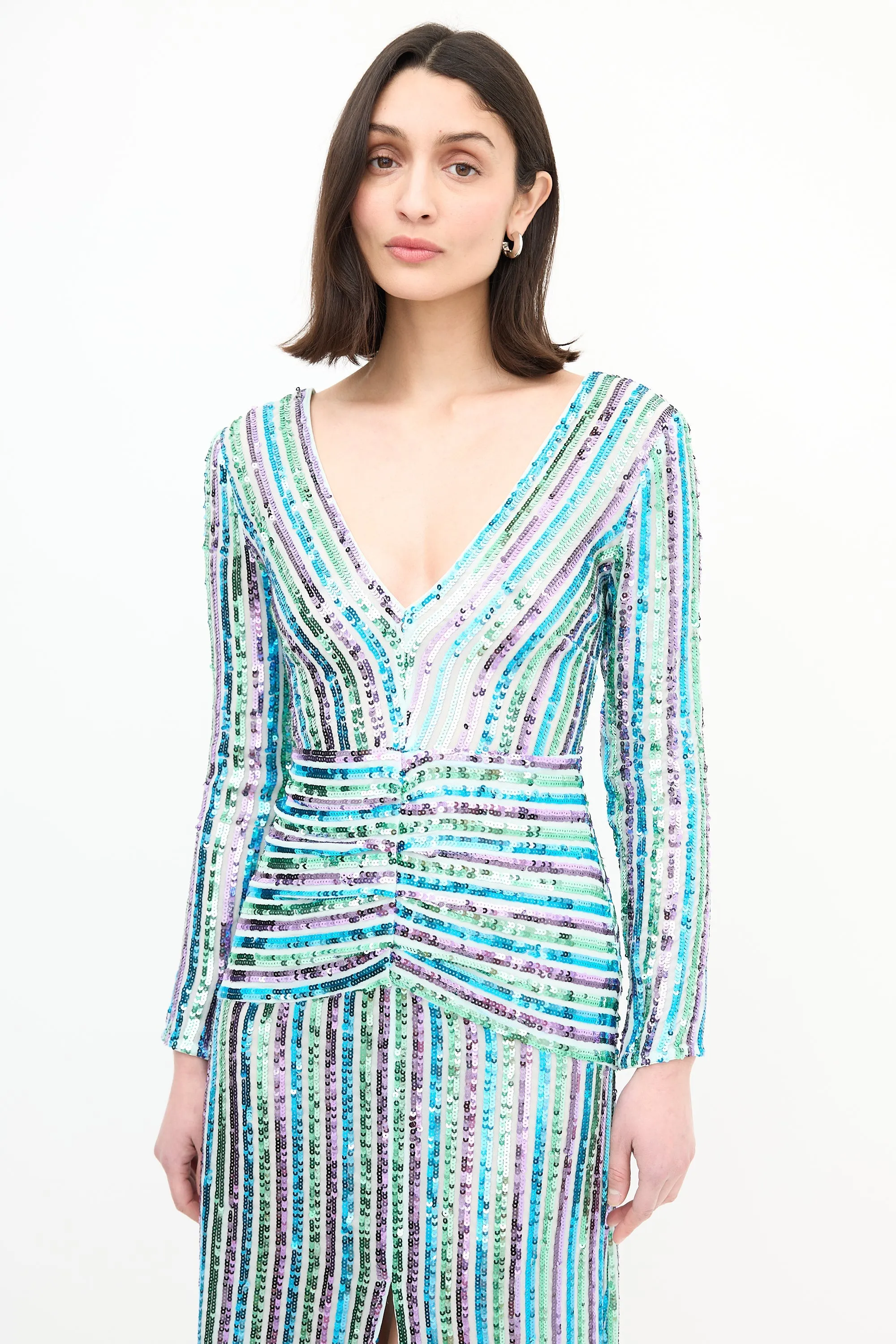 Emmy Sequin Stripe Dress sold by VSP Consignment product image thumbnail 2