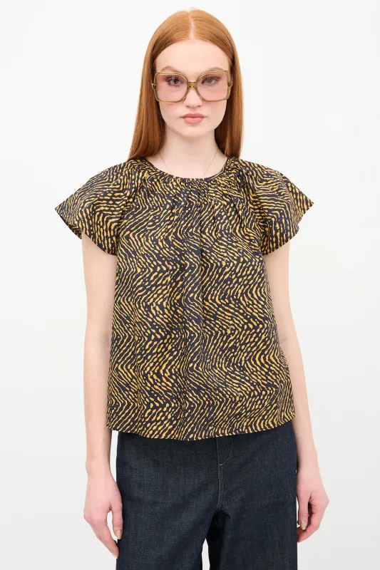 Printed Macie Blouse sold by VSP Consignment
