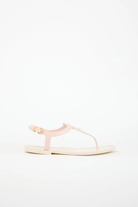 PVC Vlogo T-Strap Sandal sold by VSP Consignment
