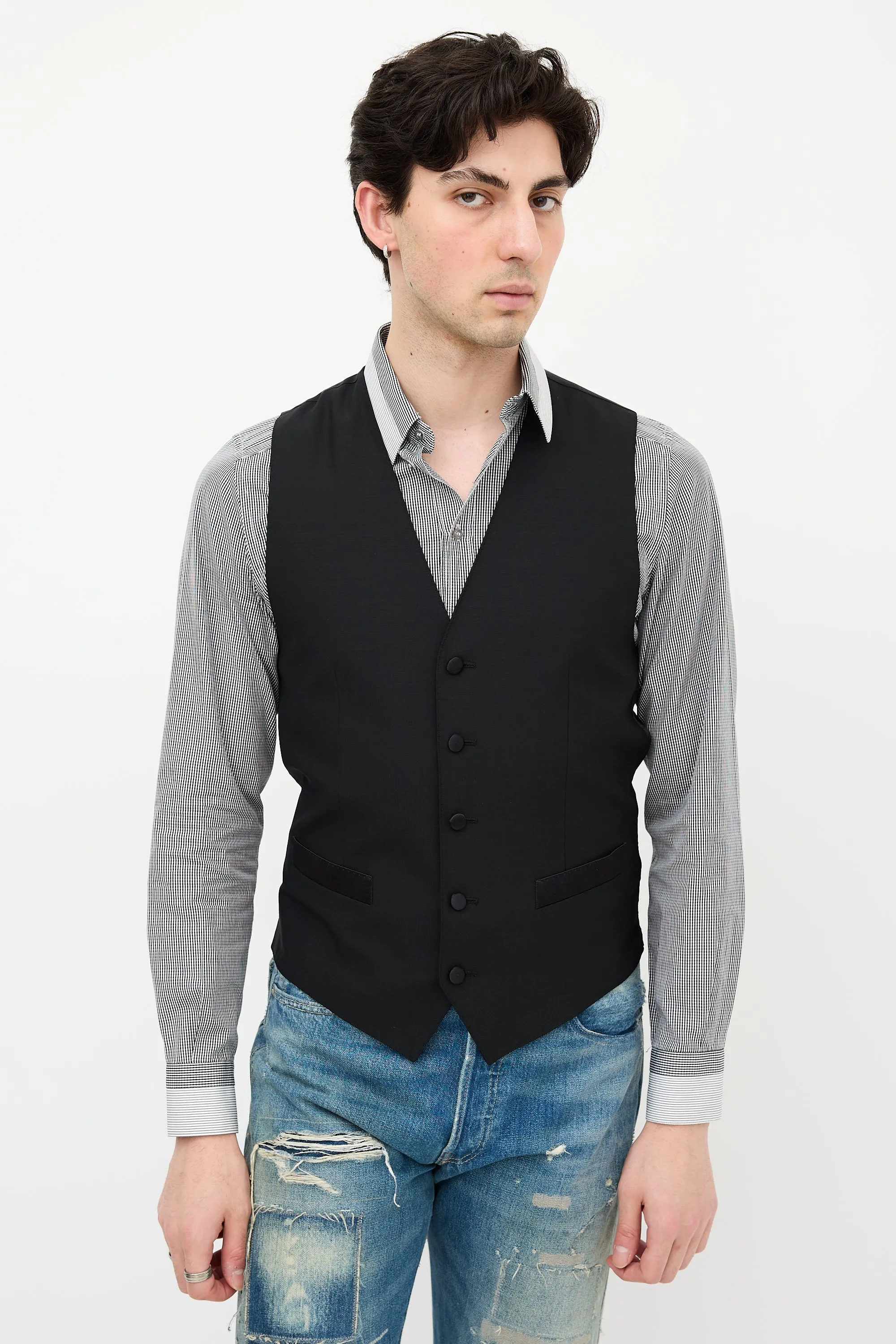 Wool Tuxedo Vest sold by VSP Consignment