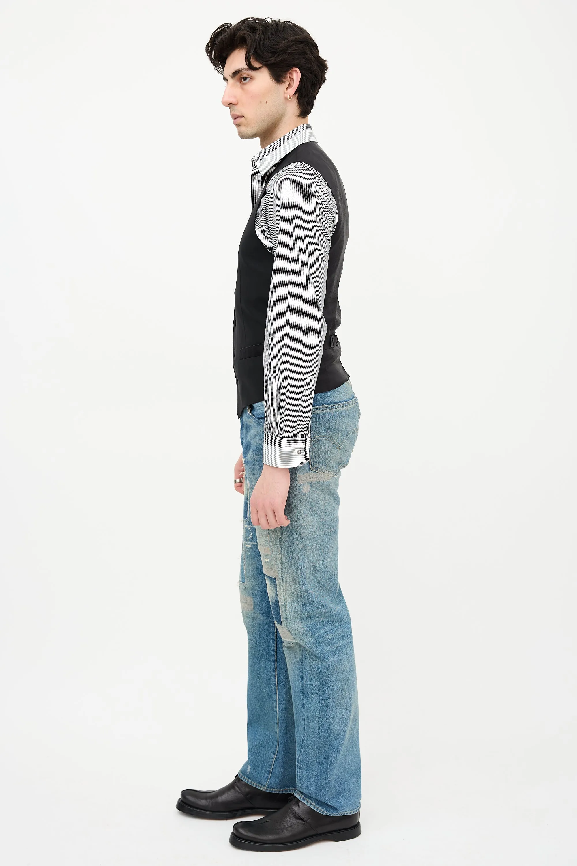 Wool Tuxedo Vest sold by VSP Consignment product image thumbnail 4