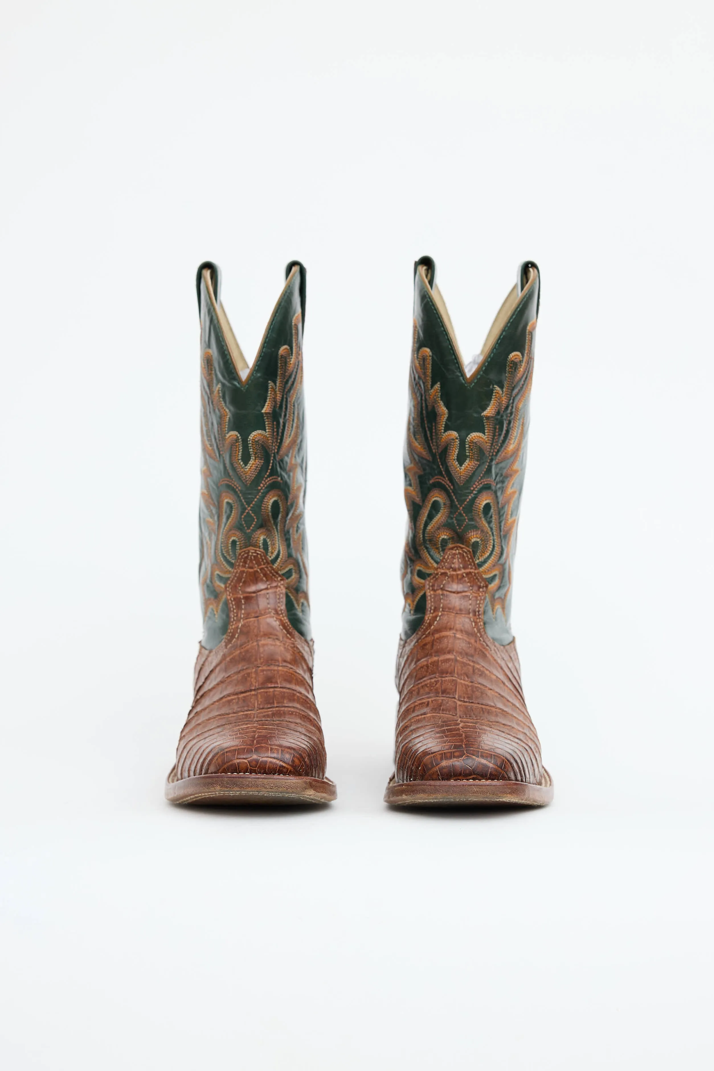 Leather Embossed Cowboy Boot sold by VSP Consignment product image thumbnail 3