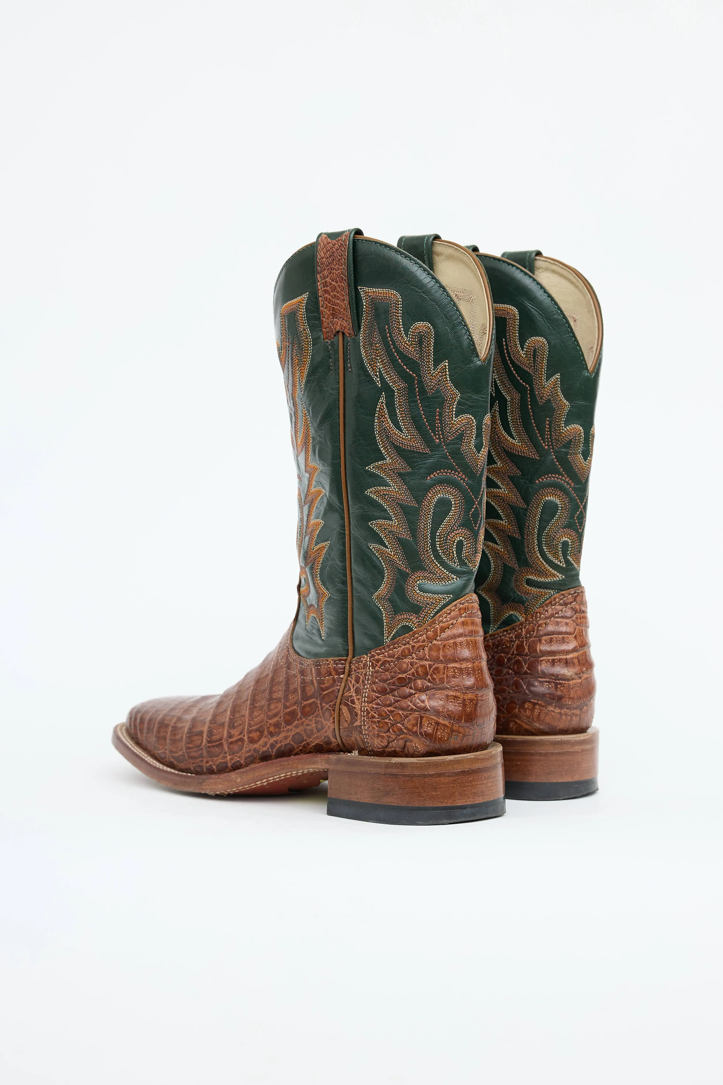 Leather Embossed Cowboy Boot sold by VSP Consignment product image thumbnail 4