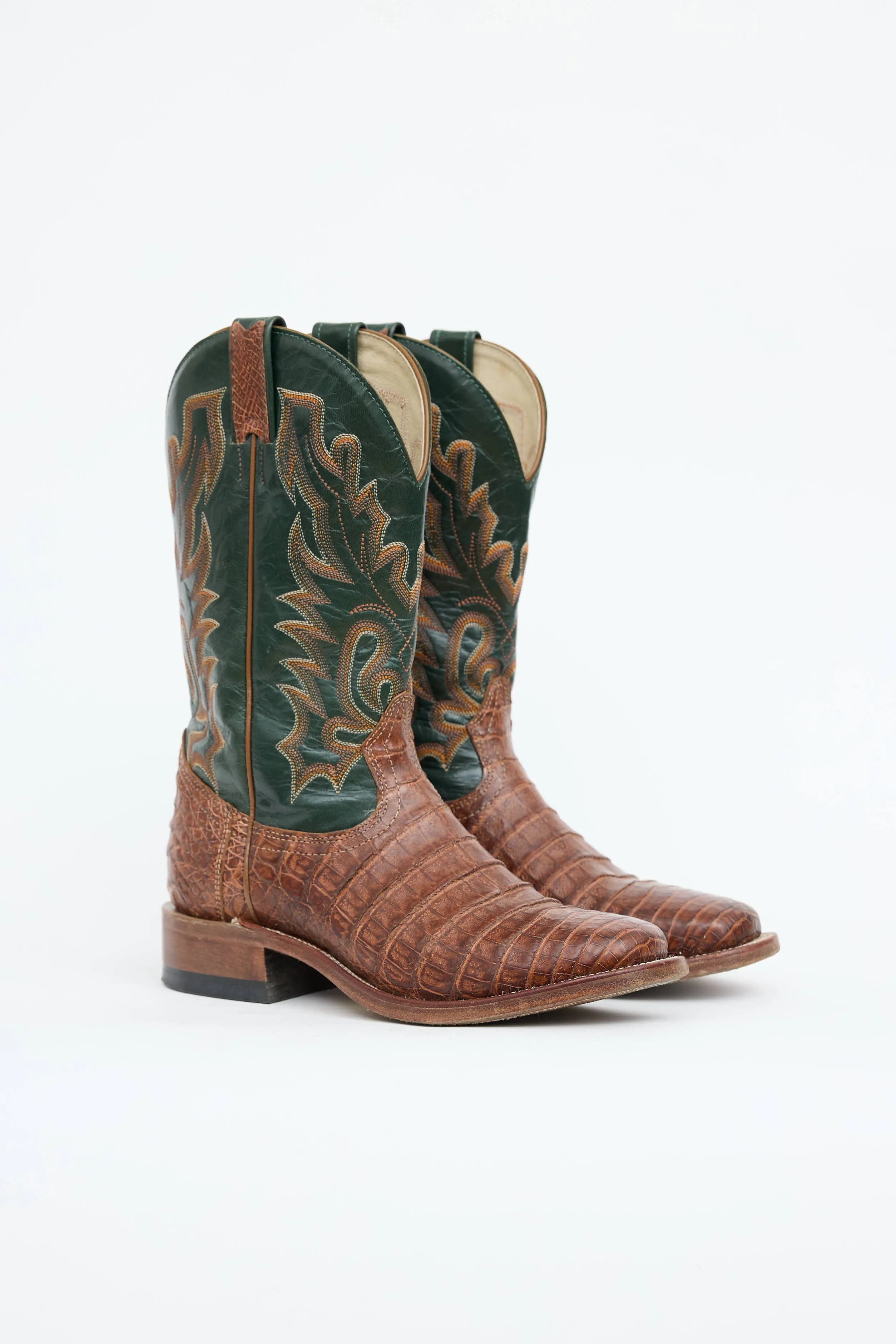 Leather Embossed Cowboy Boot sold by VSP Consignment product image thumbnail 2