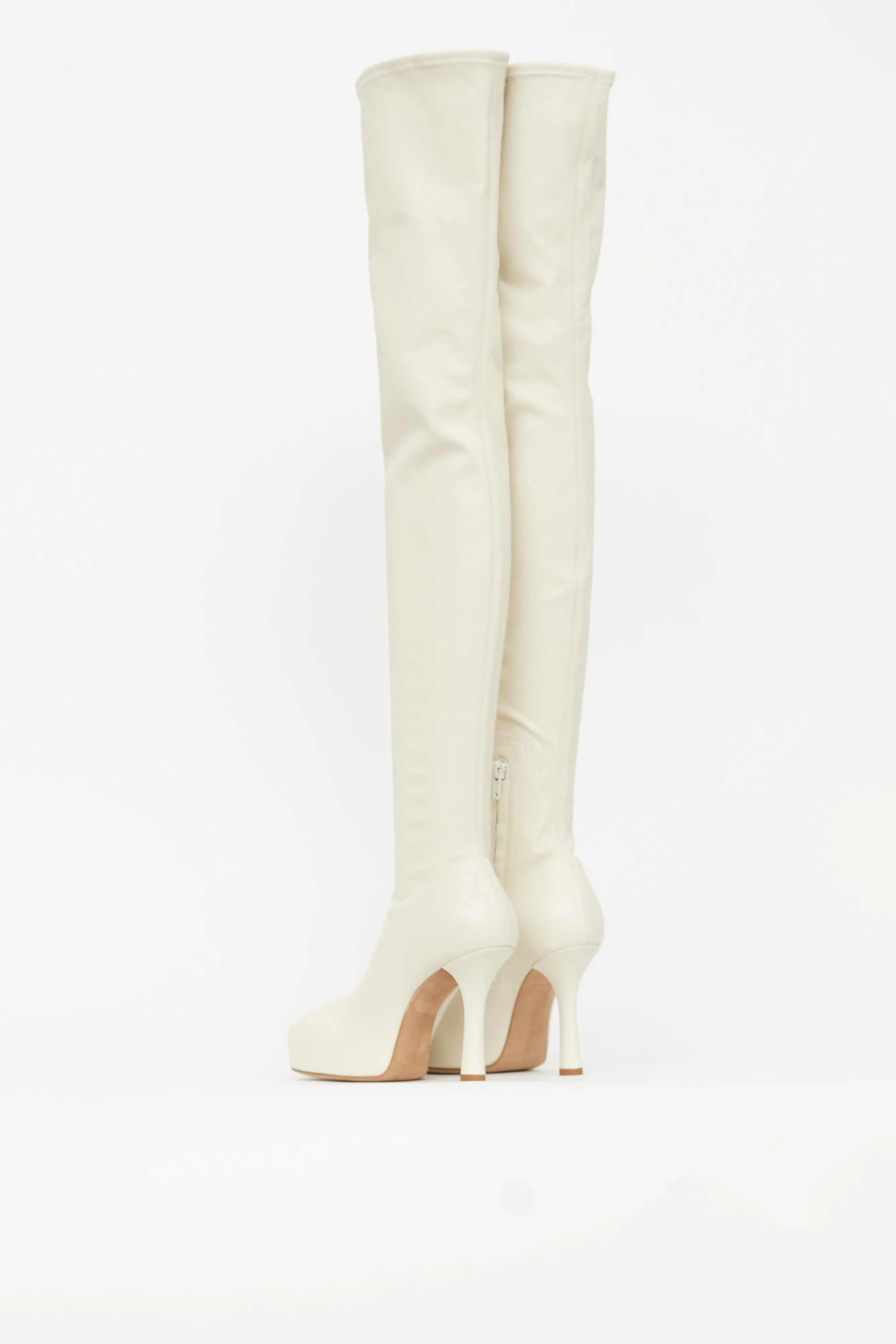 Leather Bold Thigh High Boot sold by VSP Consignment product image thumbnail 4