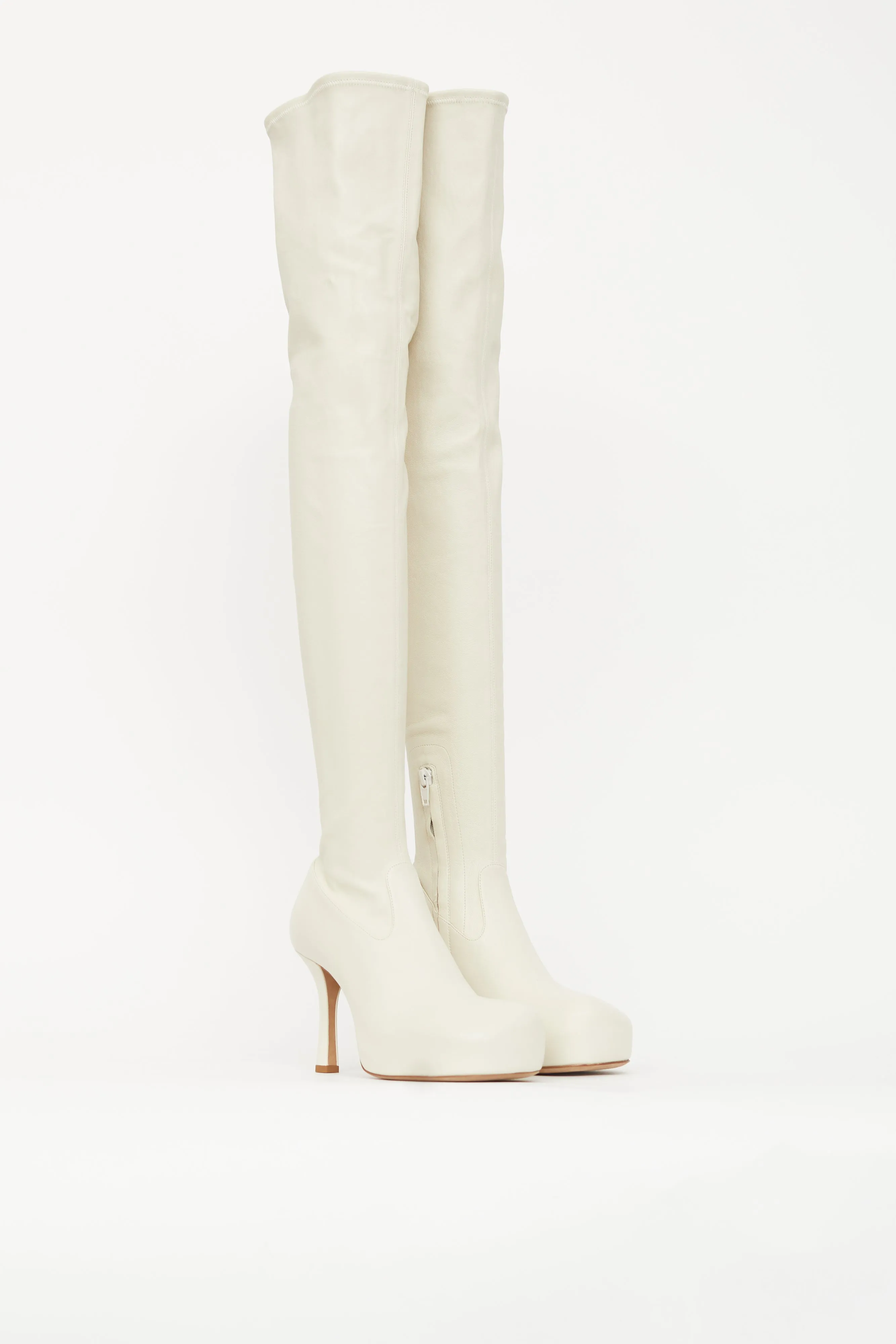 Leather Bold Thigh High Boot sold by VSP Consignment product image thumbnail 2