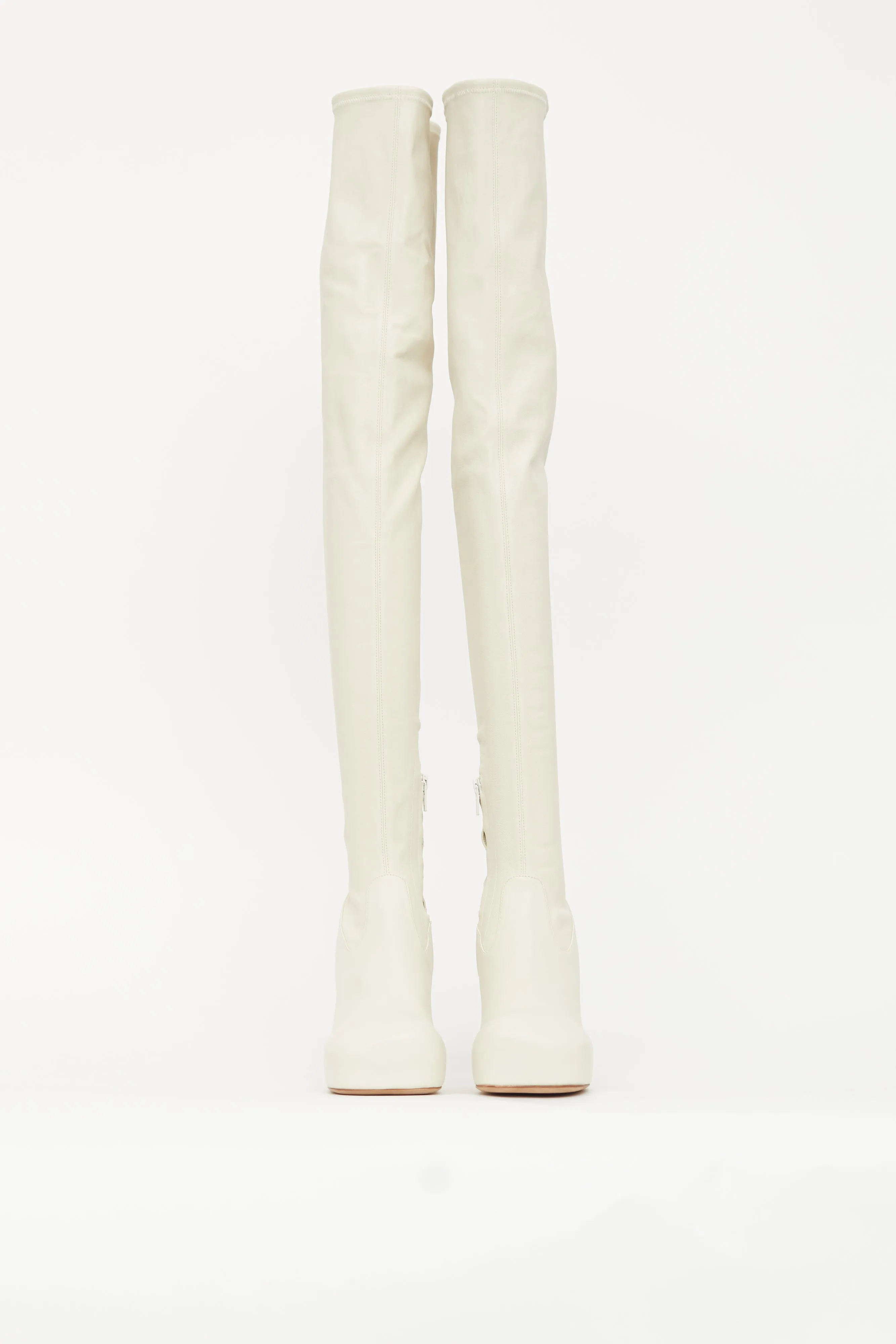 Leather Bold Thigh High Boot sold by VSP Consignment product image thumbnail 3