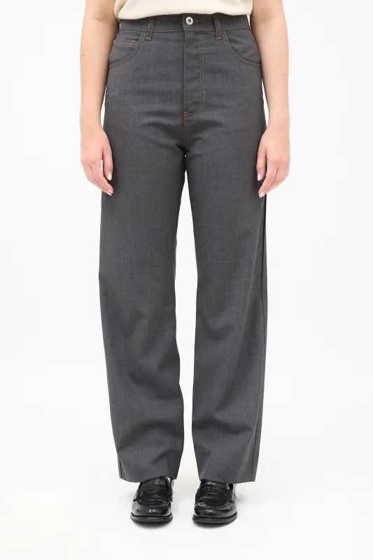 Wool Straight Leg Trouser sold by VSP Consignment