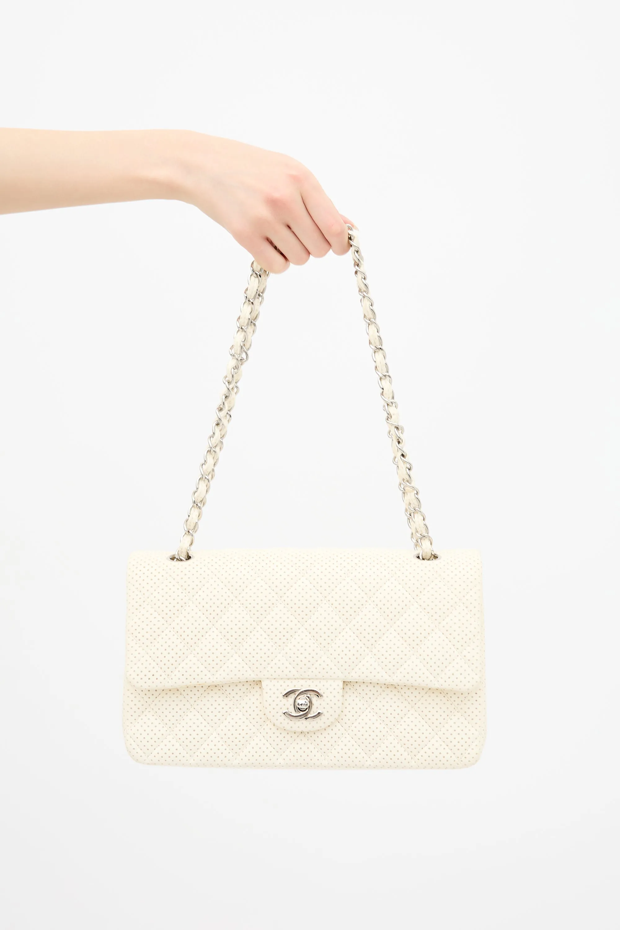 Perforated Leather East West Bag sold by VSP Consignment product image thumbnail 2