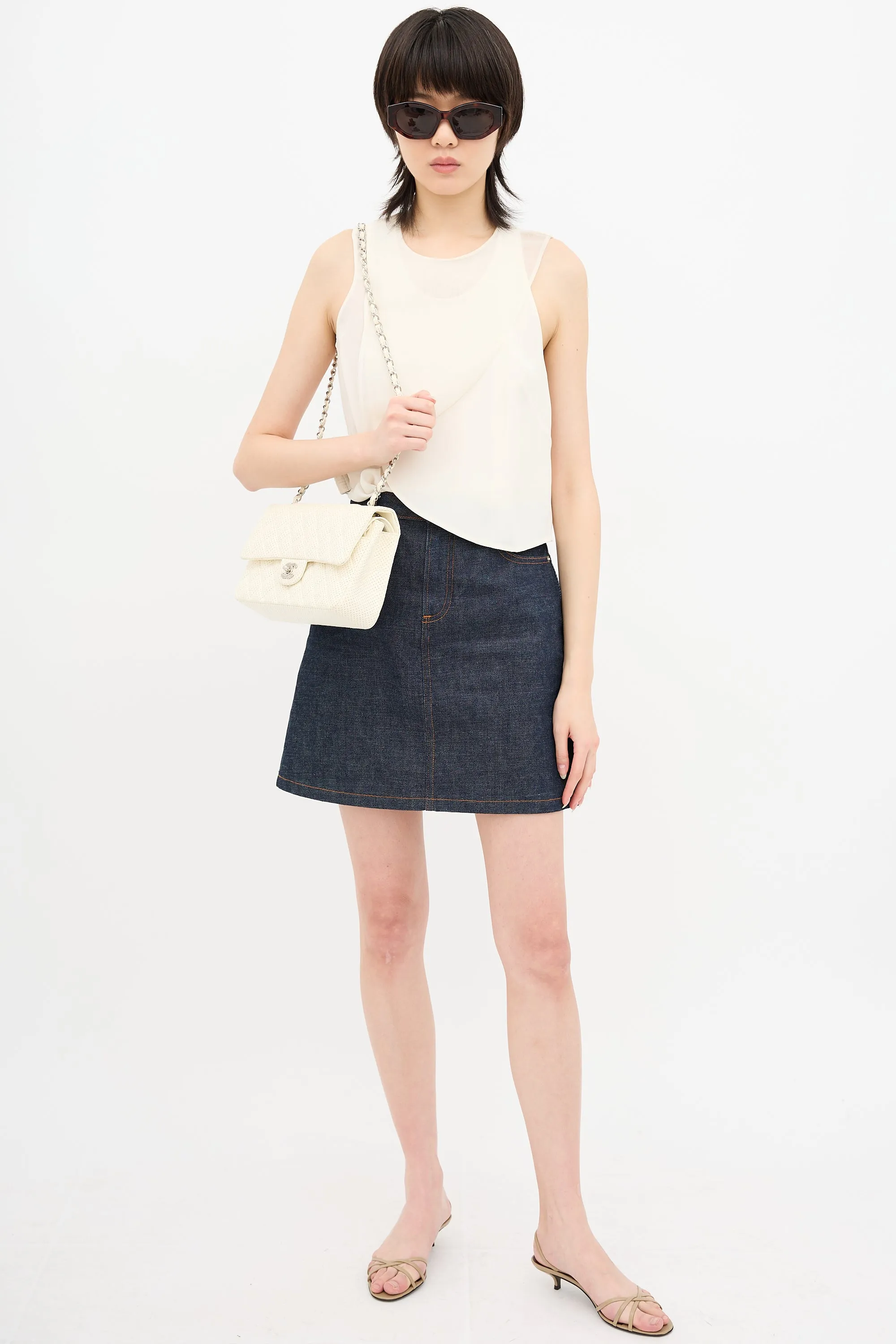 Perforated Leather East West Bag sold by VSP Consignment product image thumbnail 5