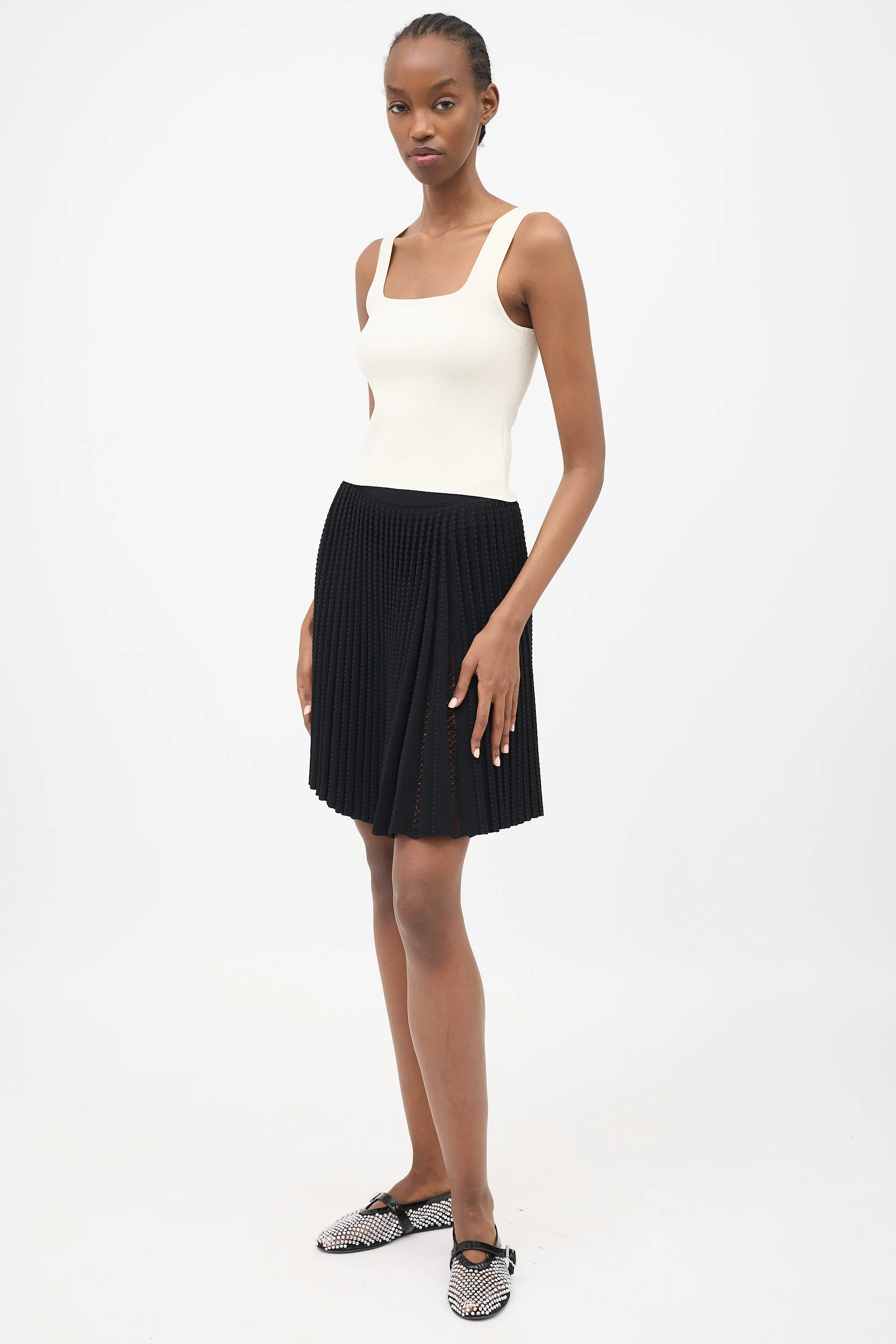 Open Knit Pleated Skirt sold by VSP Consignment product image thumbnail 2