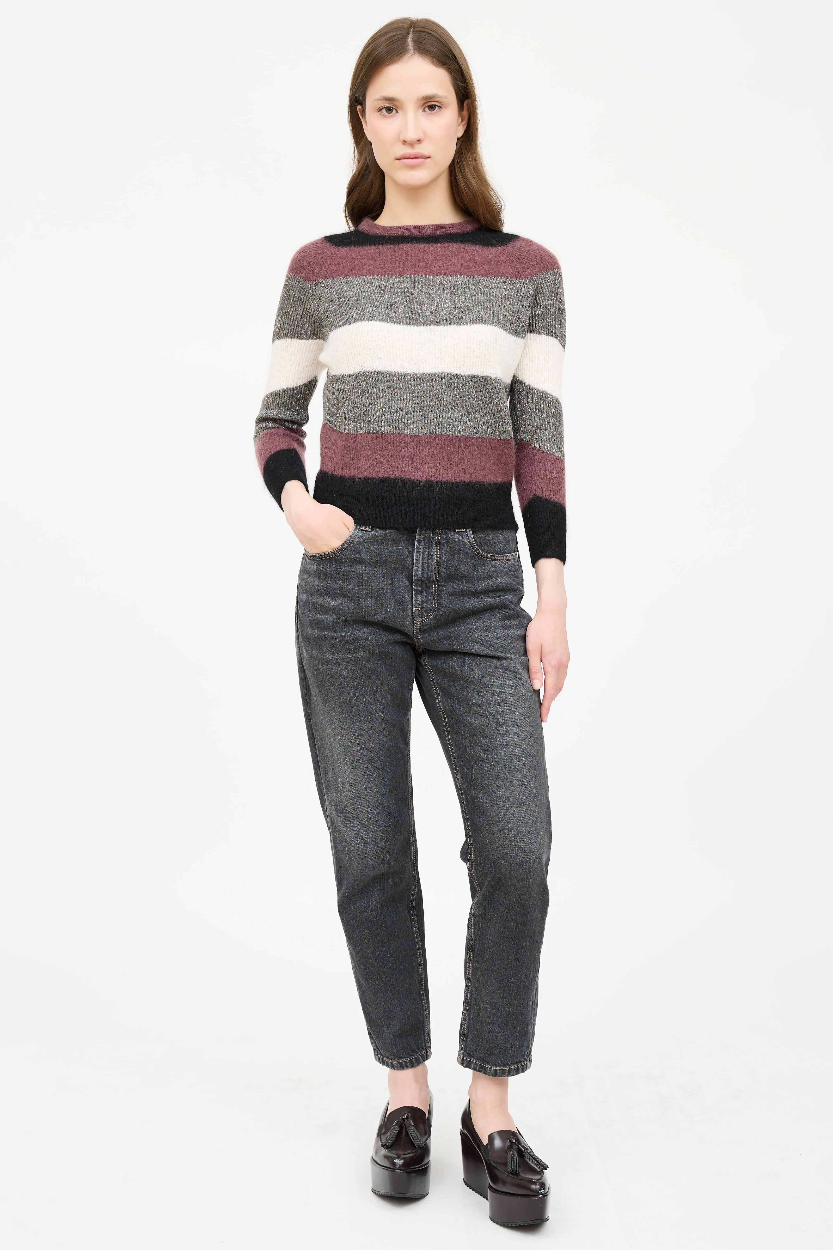Knit Striped Sweater sold by VSP Consignment product image thumbnail 2