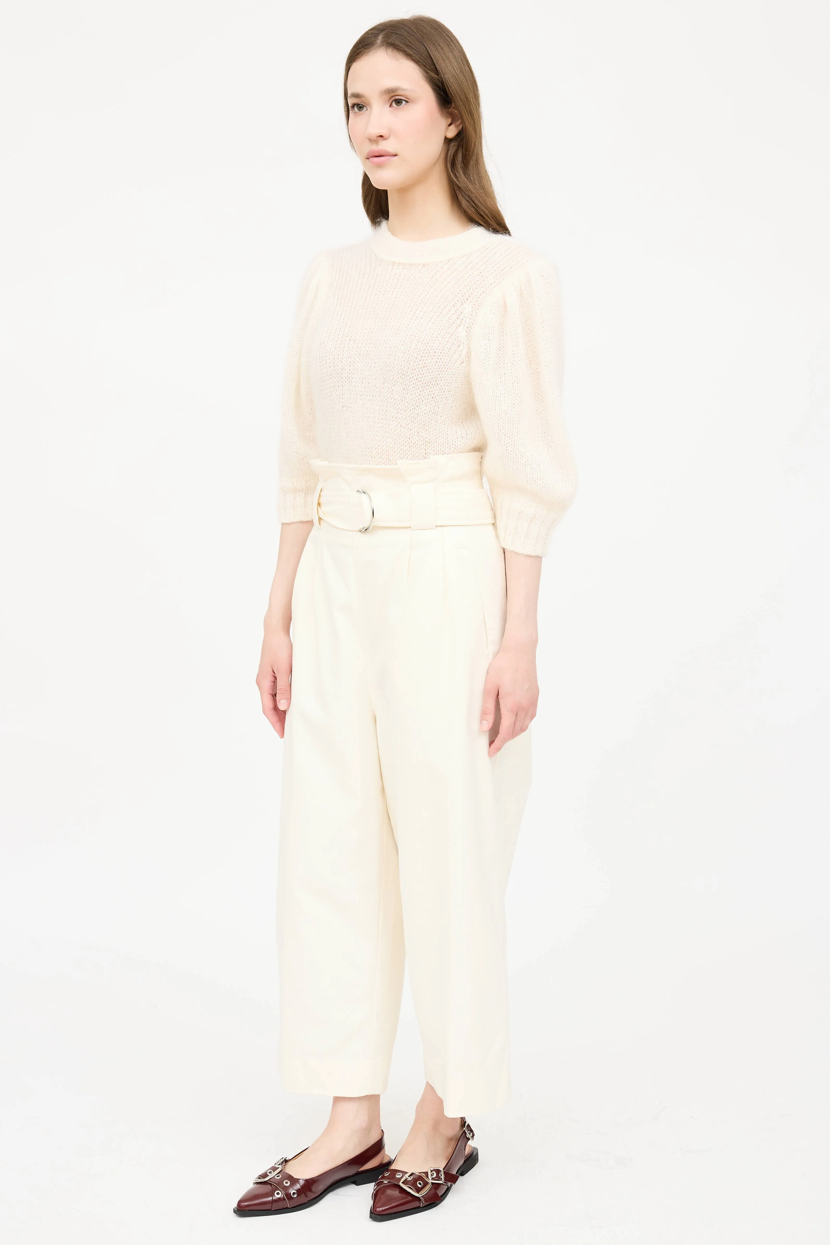 Paperbag Belted Pant sold by VSP Consignment product image thumbnail 4