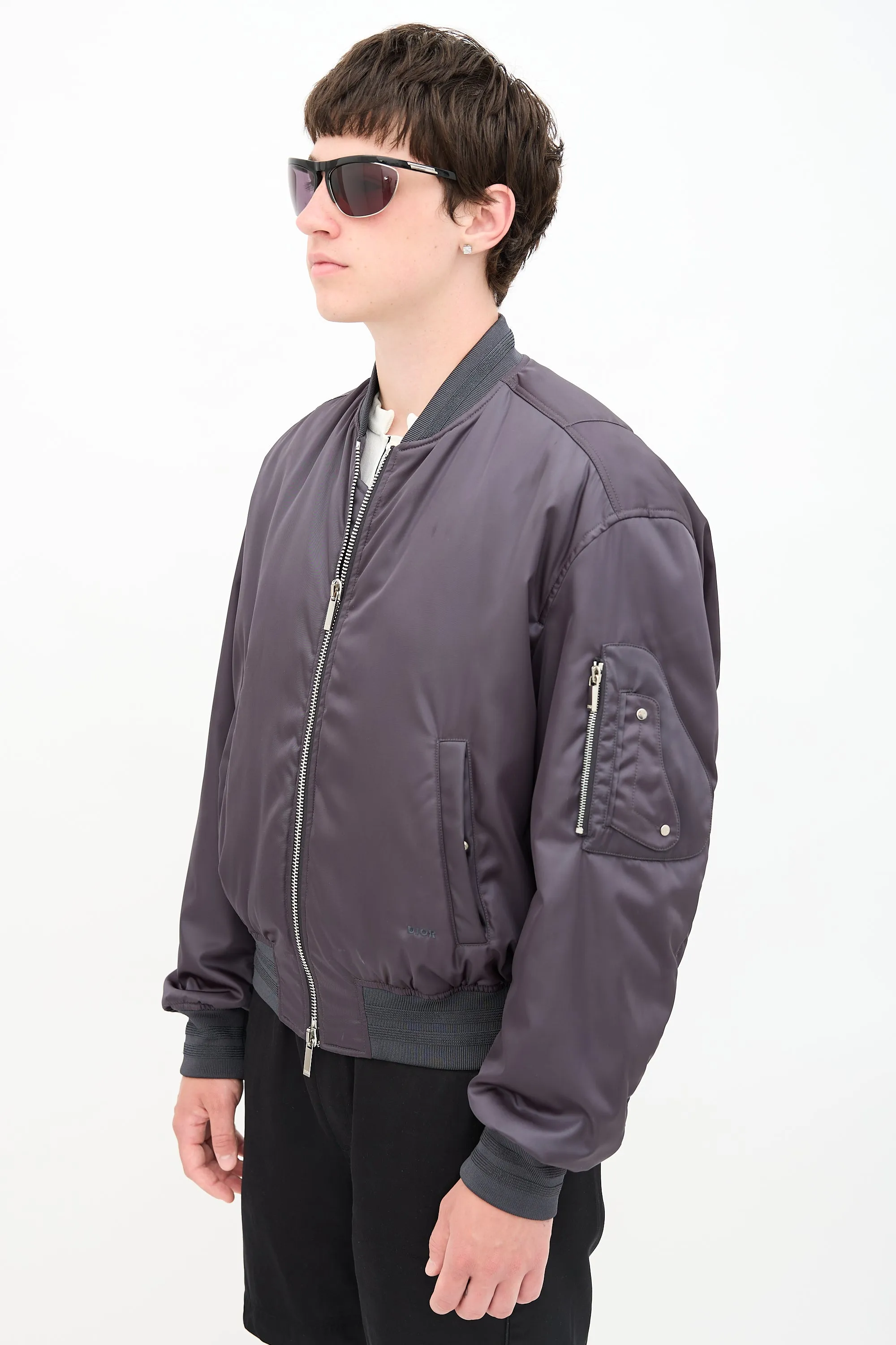 Patch Logo Bomber Jacket sold by VSP Consignment product image thumbnail 3
