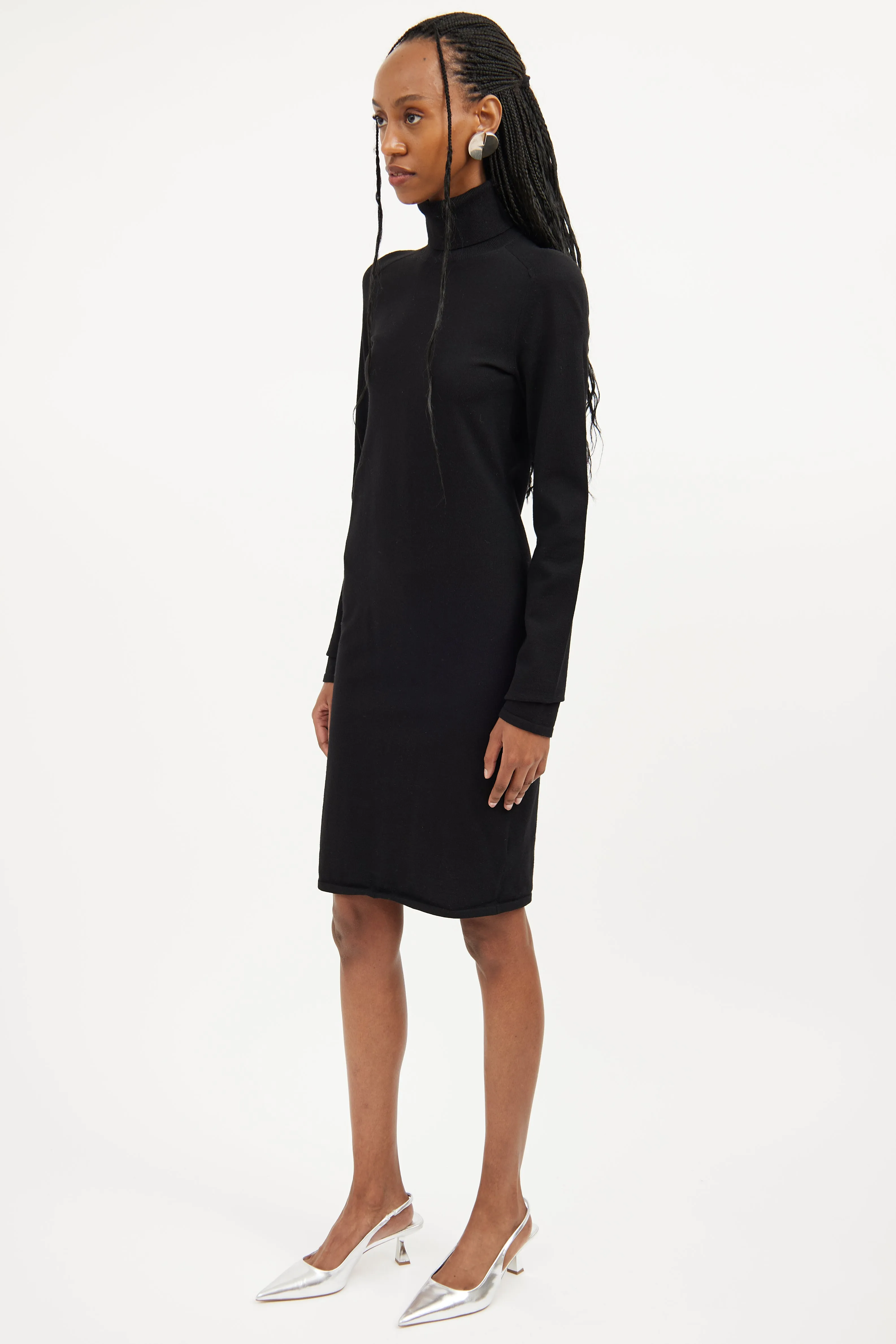 Ribbed Turtleneck Dress sold by VSP Consignment product image thumbnail 3