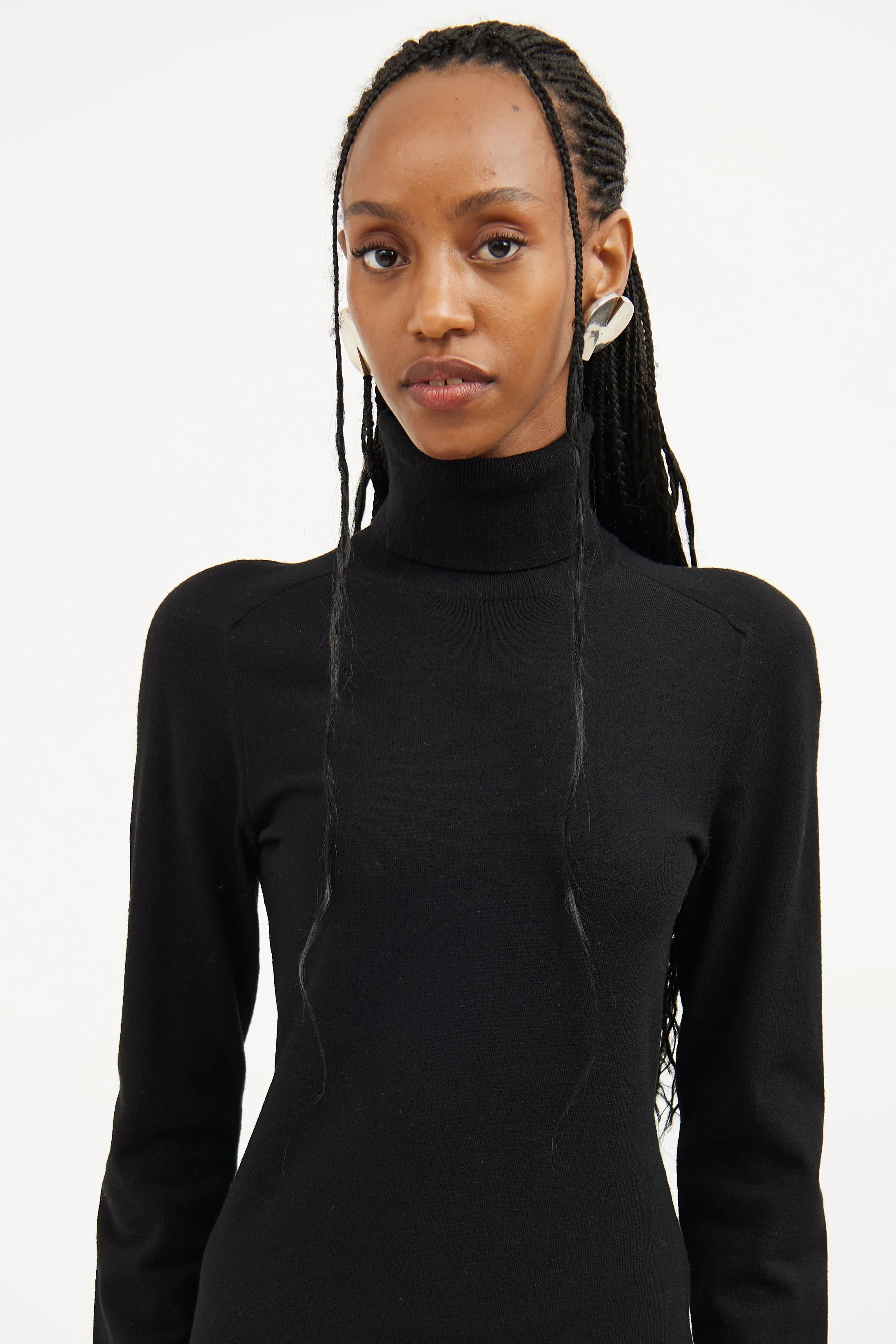 Ribbed Turtleneck Dress sold by VSP Consignment product image thumbnail 2